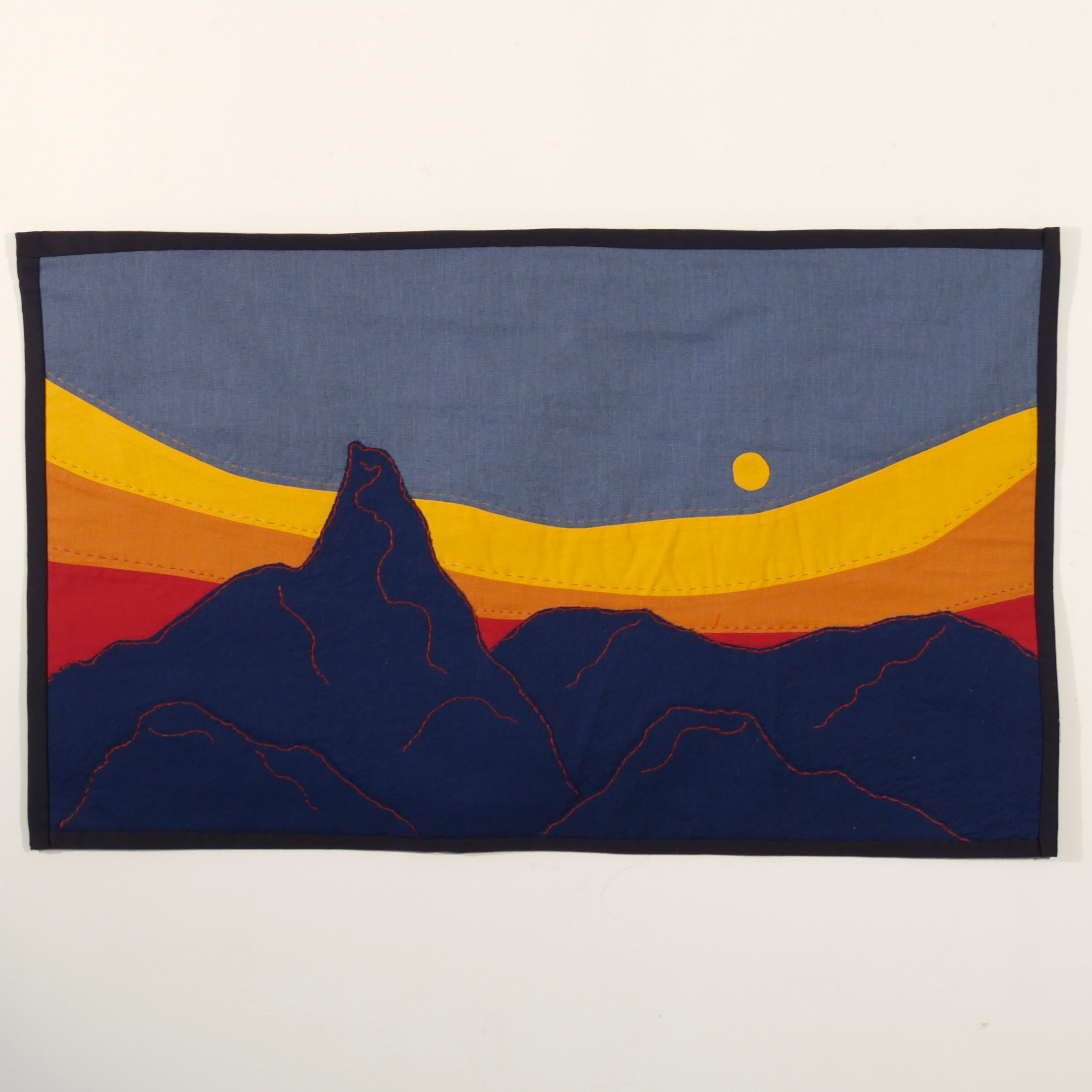 Lever de soleil sur le pic - 50x80cm