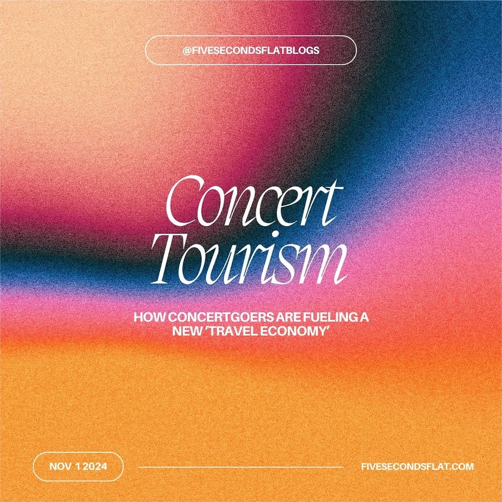 Back with a new blog post after a break! 🎸 Dive into the world of concert tourism and how live music experiences are reshaping travel, local economies, and the fan experience. Link in bio!  #ConcertTourism