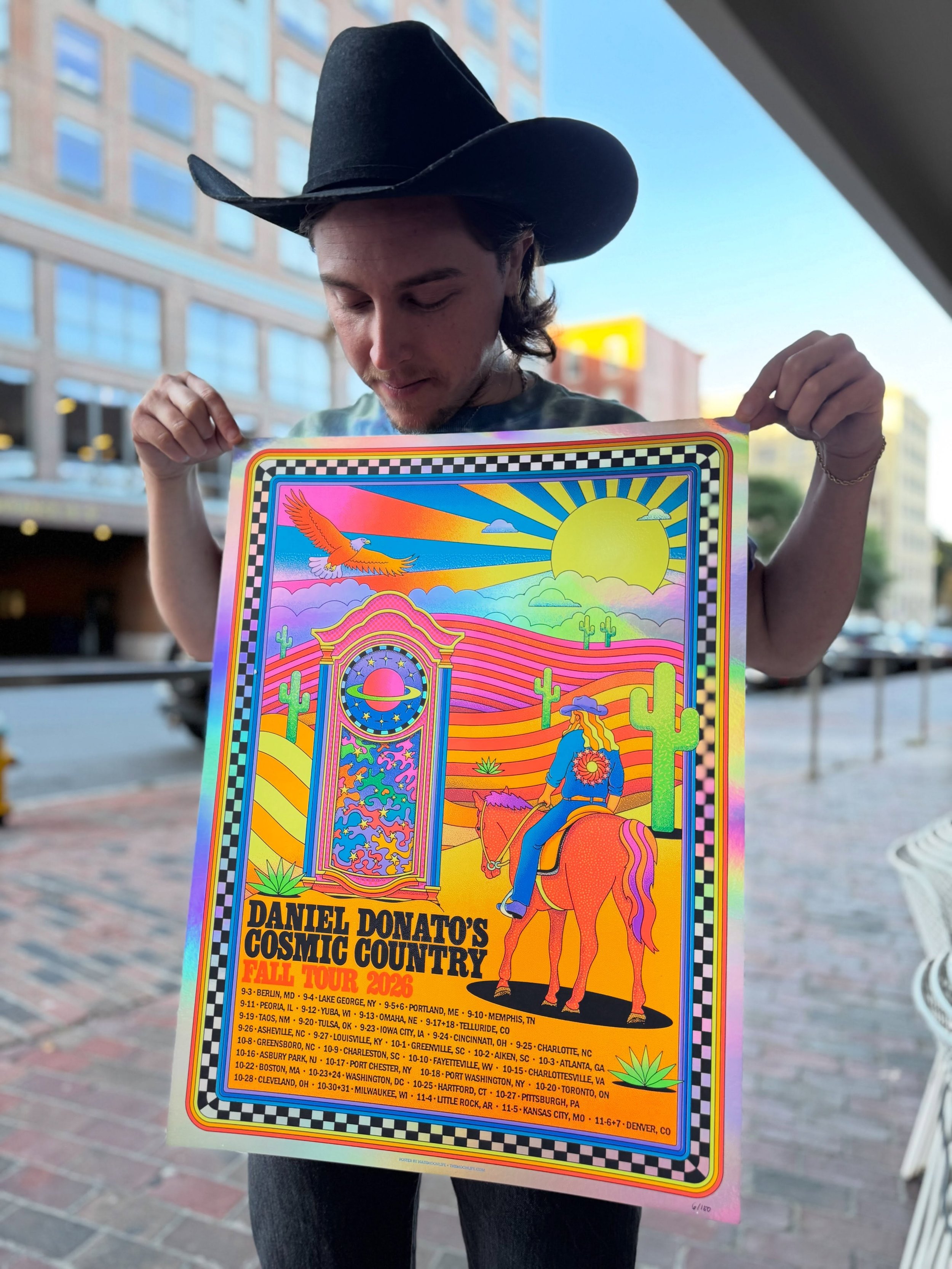 🌵 FALL TOUR POSTER 🌵

Come one, come all and grab you a poster this Fall &mdash; all season long! 

Designed by @natemoonlife, printed by @friendlyarctic right in Music City, TN. 

These will be available every night at the merch booth and online o