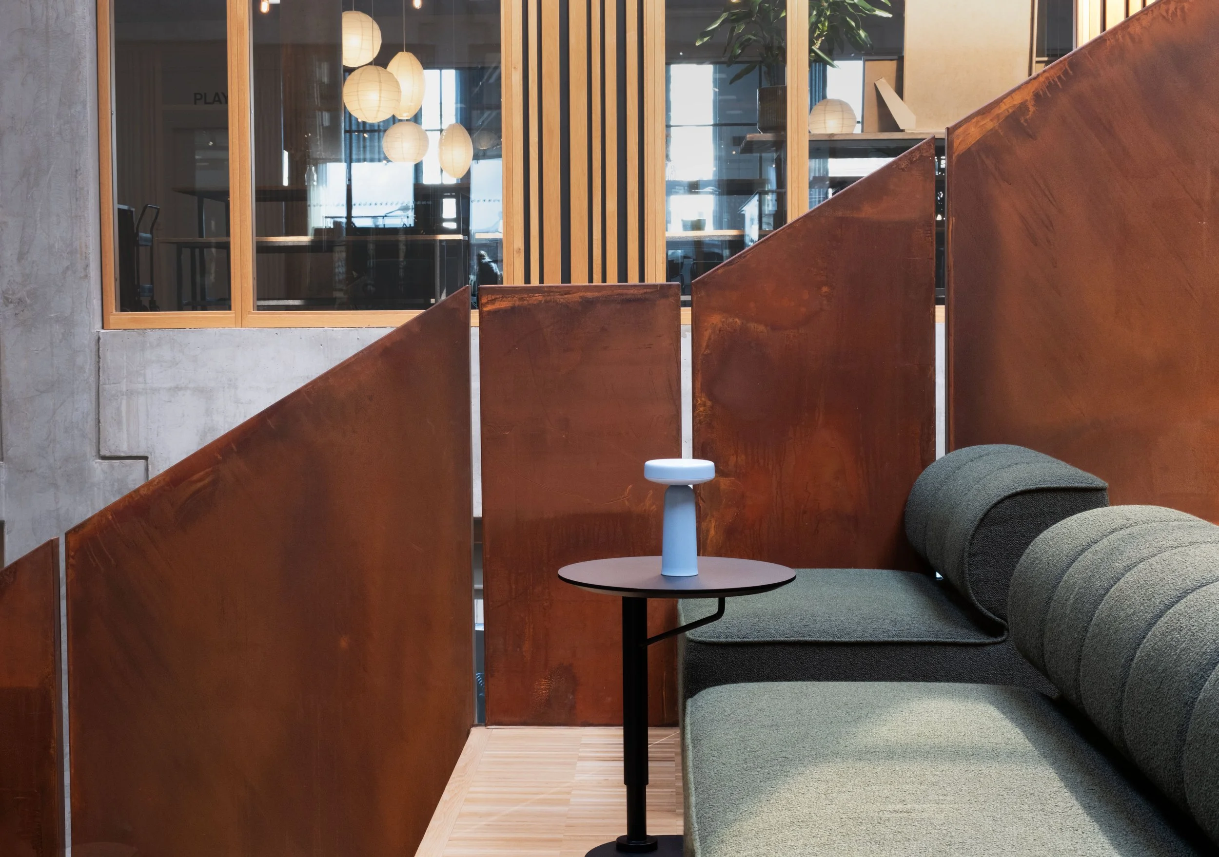 Flexible seating for informal meetings and focused work