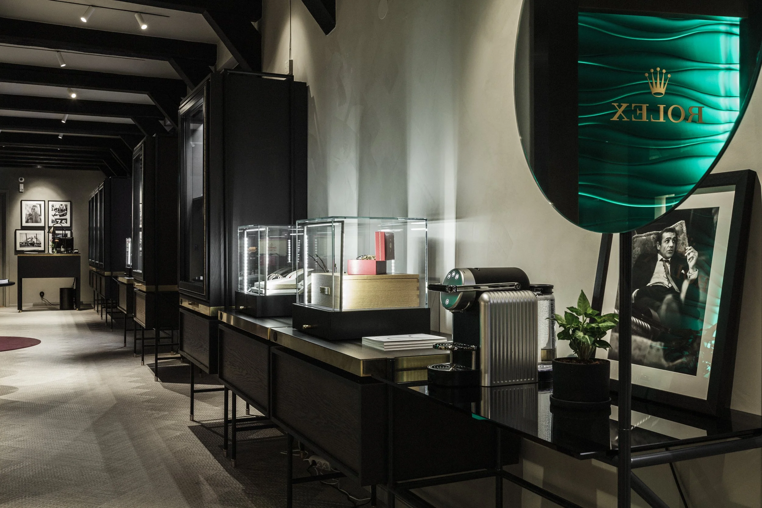 Kaffemaskin hos Bergströms Ur i Malmö.