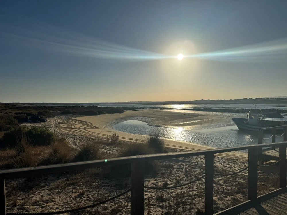 Praia da Fuseta Blick vom Steg