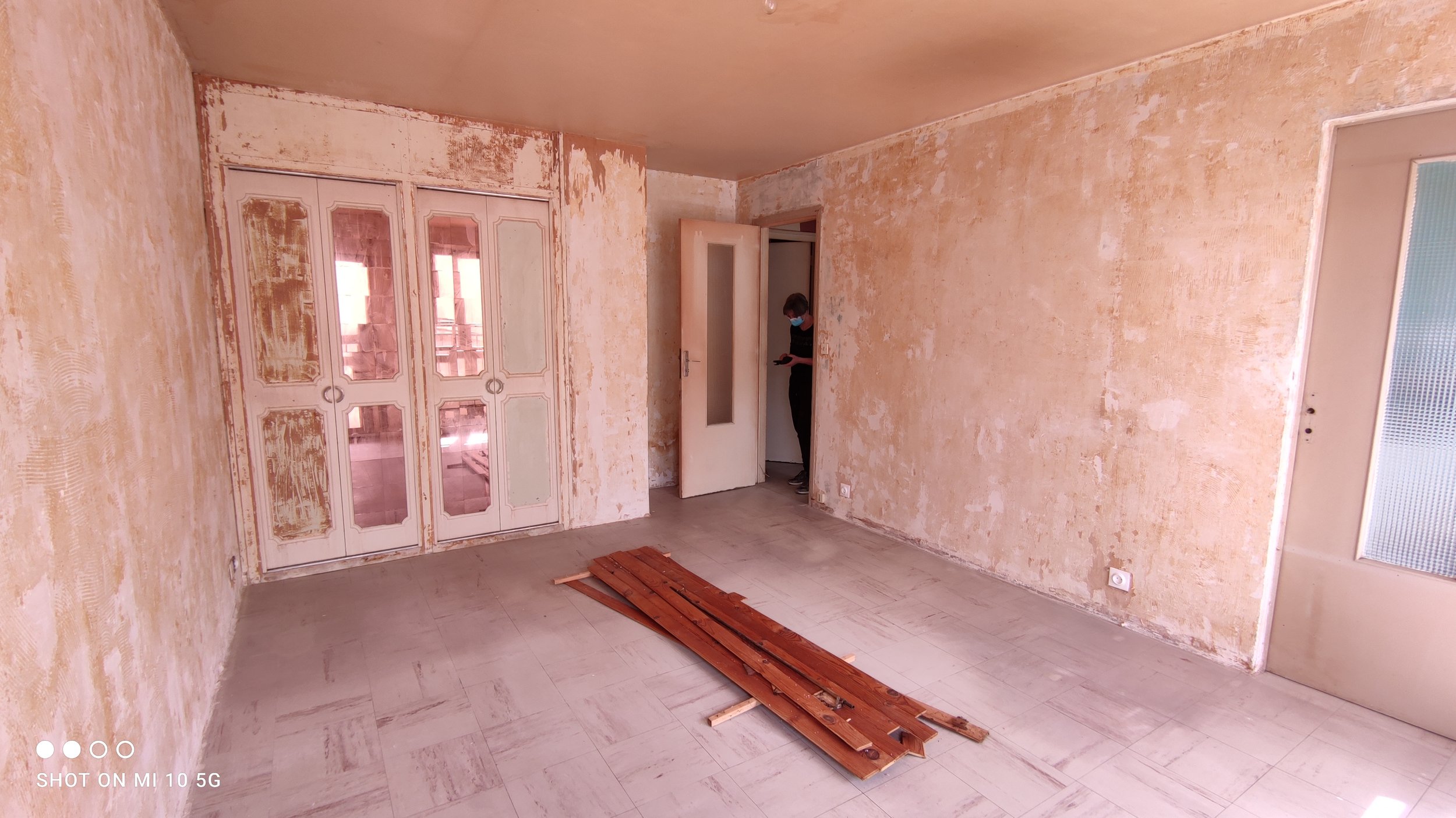 AVANT - Pièce de vie - Agencement d'un appartement complet à Dinan (22)