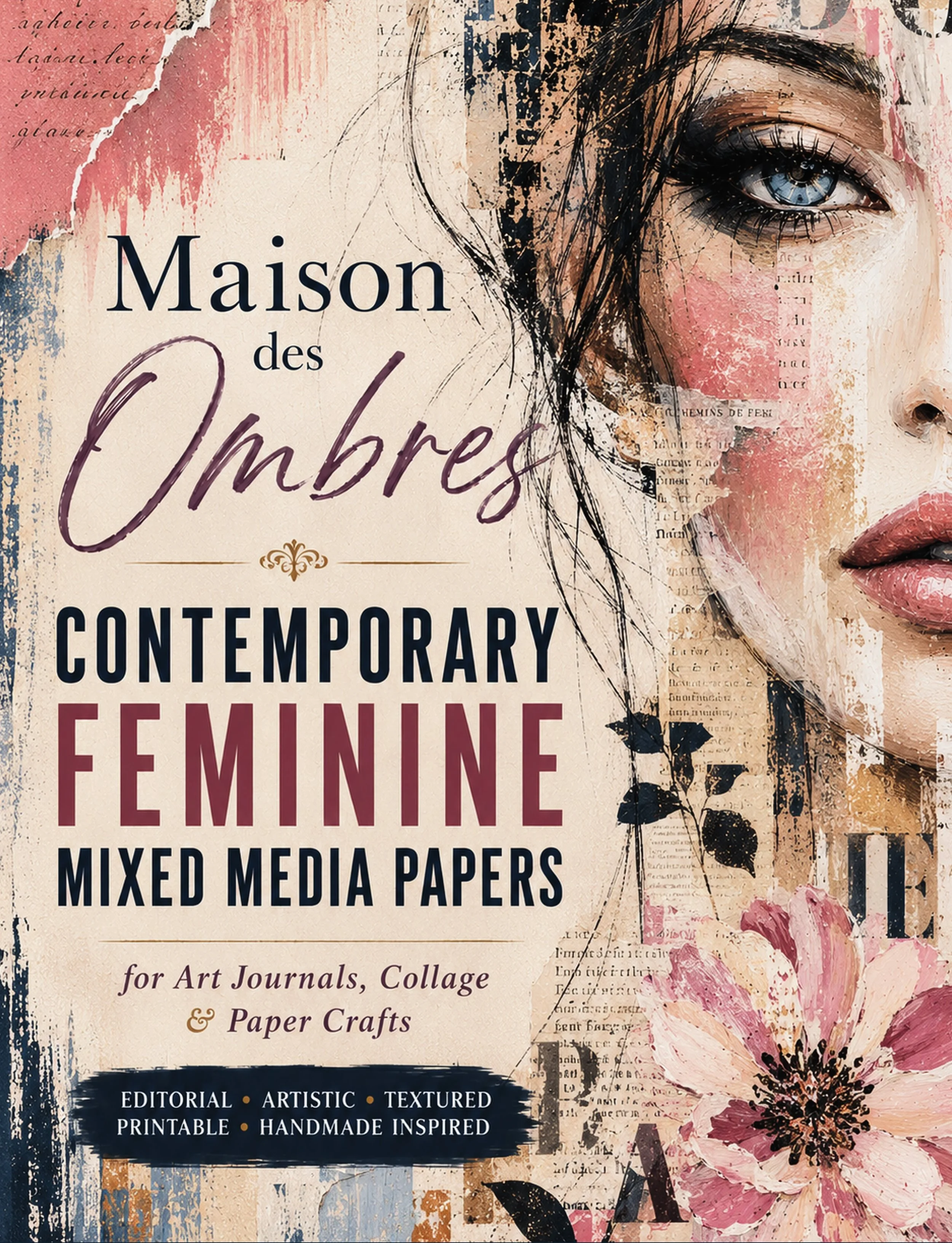 Maison des Ombres: Contemporary Feminine Mixed Media Papers for Art Journals, Collage &amp; Paper Crafts