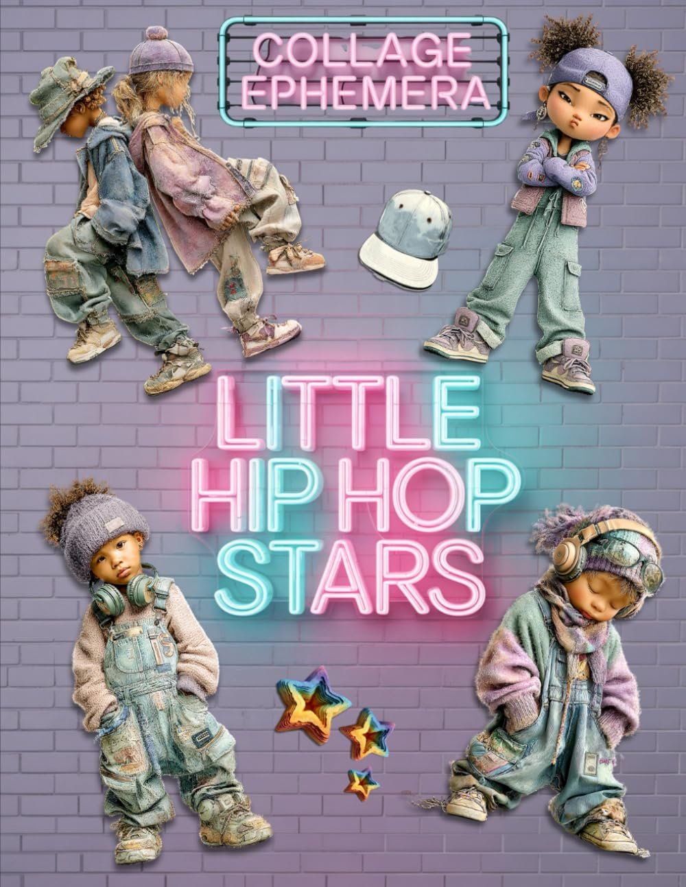 Little Hip Hop Stars: A Collection of Cute Ephemera, Clipart, and Papers for Junk Journals, Collage &amp; Scrapbooking