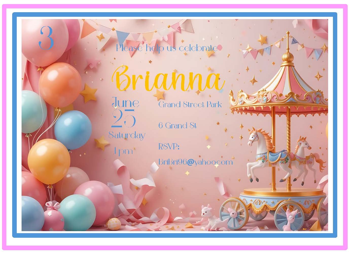Carousel Invitation, 12