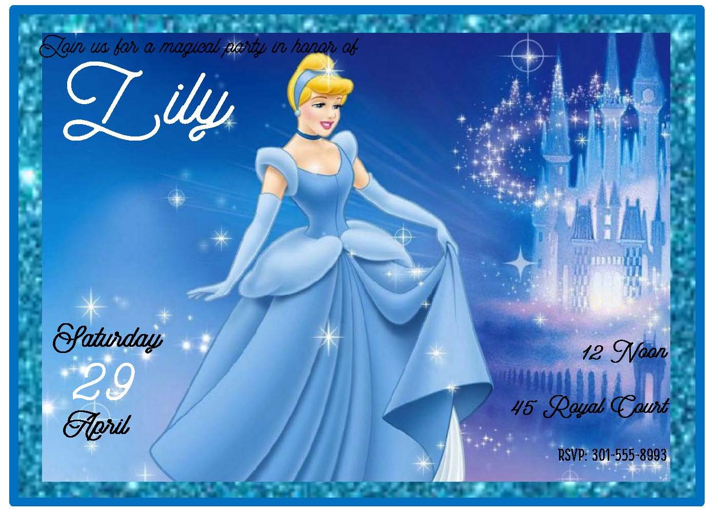 Cinderella Party Invitation, 12