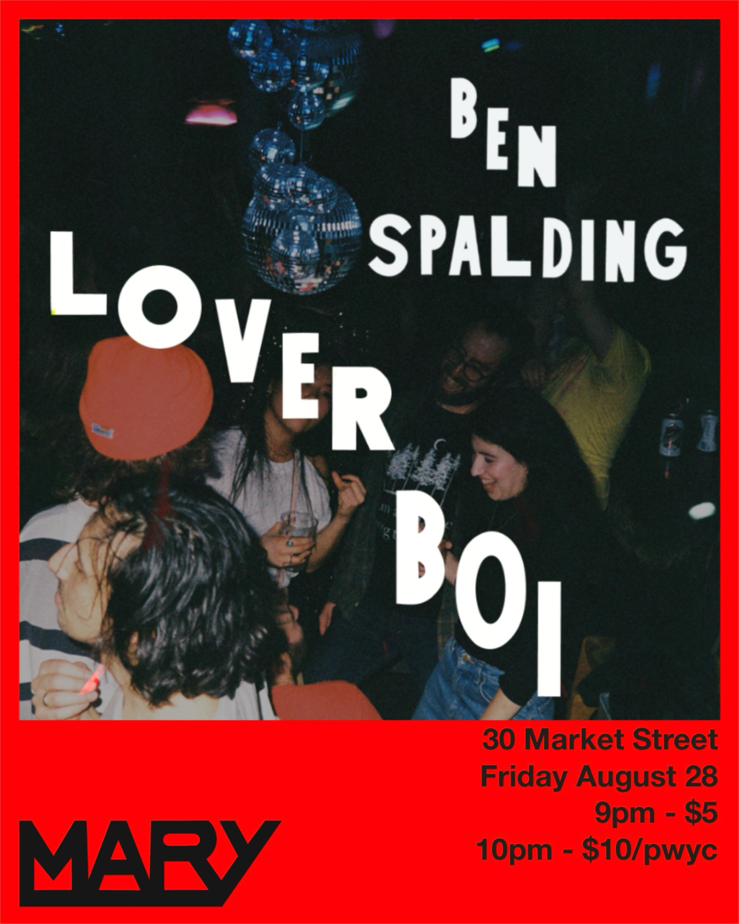 Iconic Cocktail Mary dance party l o v e r b o i with dj Ben Spaulding is back this Friday, August 28th! 🪩🕺✨

Happy Hour 5-7pm
Open 5pm-Late