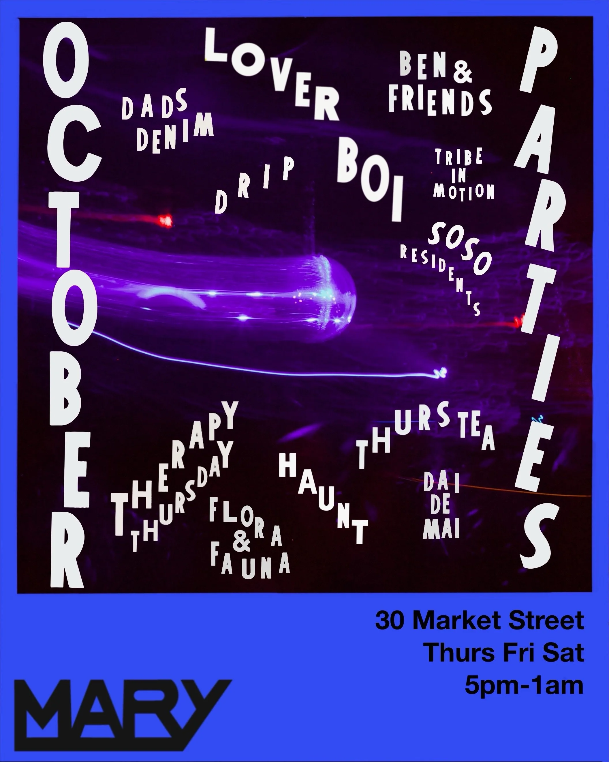 OCTOBER PARTIES! We have parties every weekend with something for everyone 🪩✨

Mark your calendars, invite your friends, and slip into something sexy, spooky, or sleazy.

We will see you soon 😘

And as always,
Happy Hour 5-7pm
Open 5pm-Late