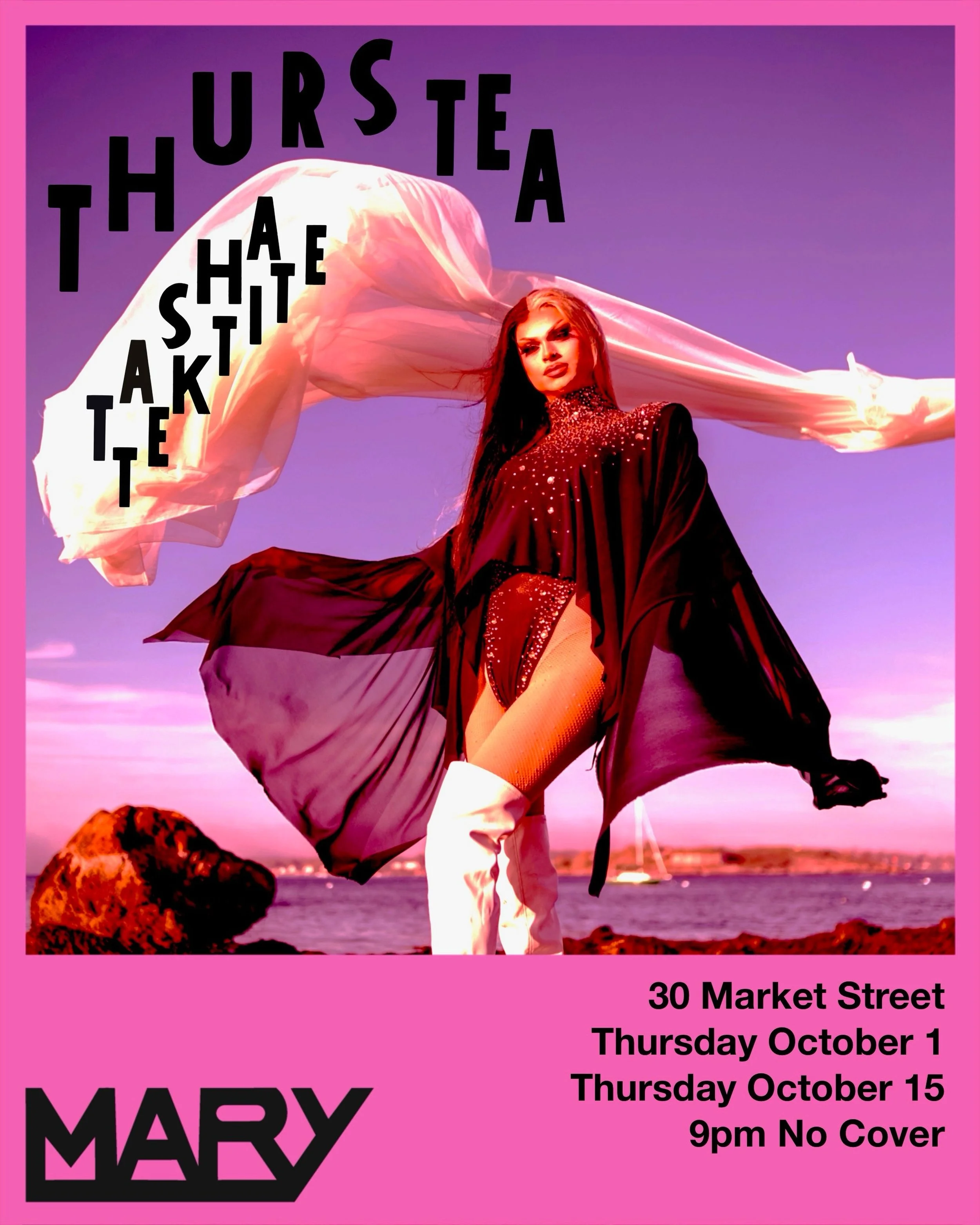 THURS~TEA! Come sip, spill, slay and dance the night away every other Thursday! Hosted by Tasha Tektite with pop-up drag sets throughout the evening! 

High energy, low stakes, NO COVER! 

Whether it&rsquo;s your big night out in sequins, or the post