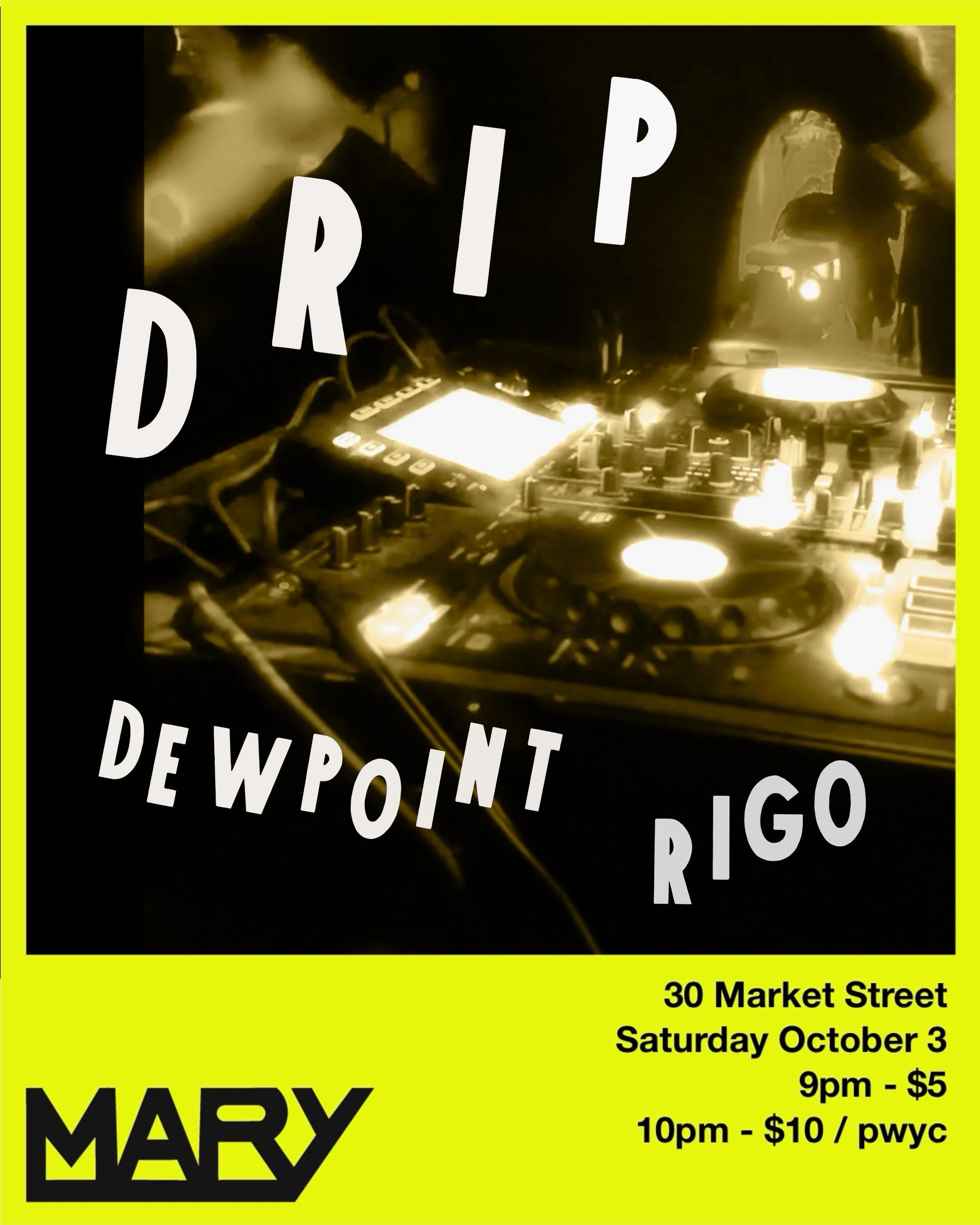 This Saturday DJs DewPoint and Rigo will be taking over Cocktail Mary with deep house, funky tunes, and danceable mixes! 💦🪩

If you saw them in Deering Oaks for Portland Pride this summer, you know this party can&rsquo;t be missed! See you on the d