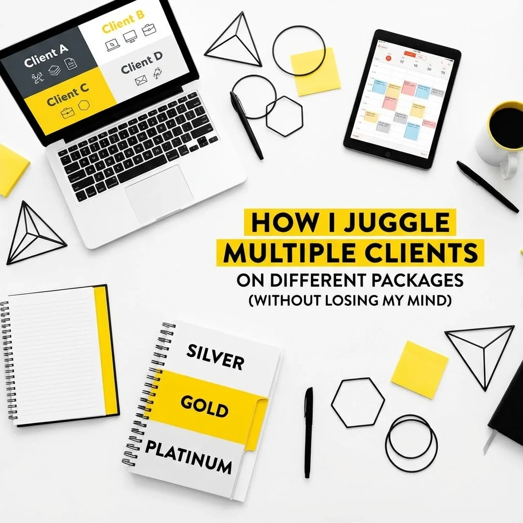 How I Juggle Multiple Clients on Different Packages (Without Losing My Mind)