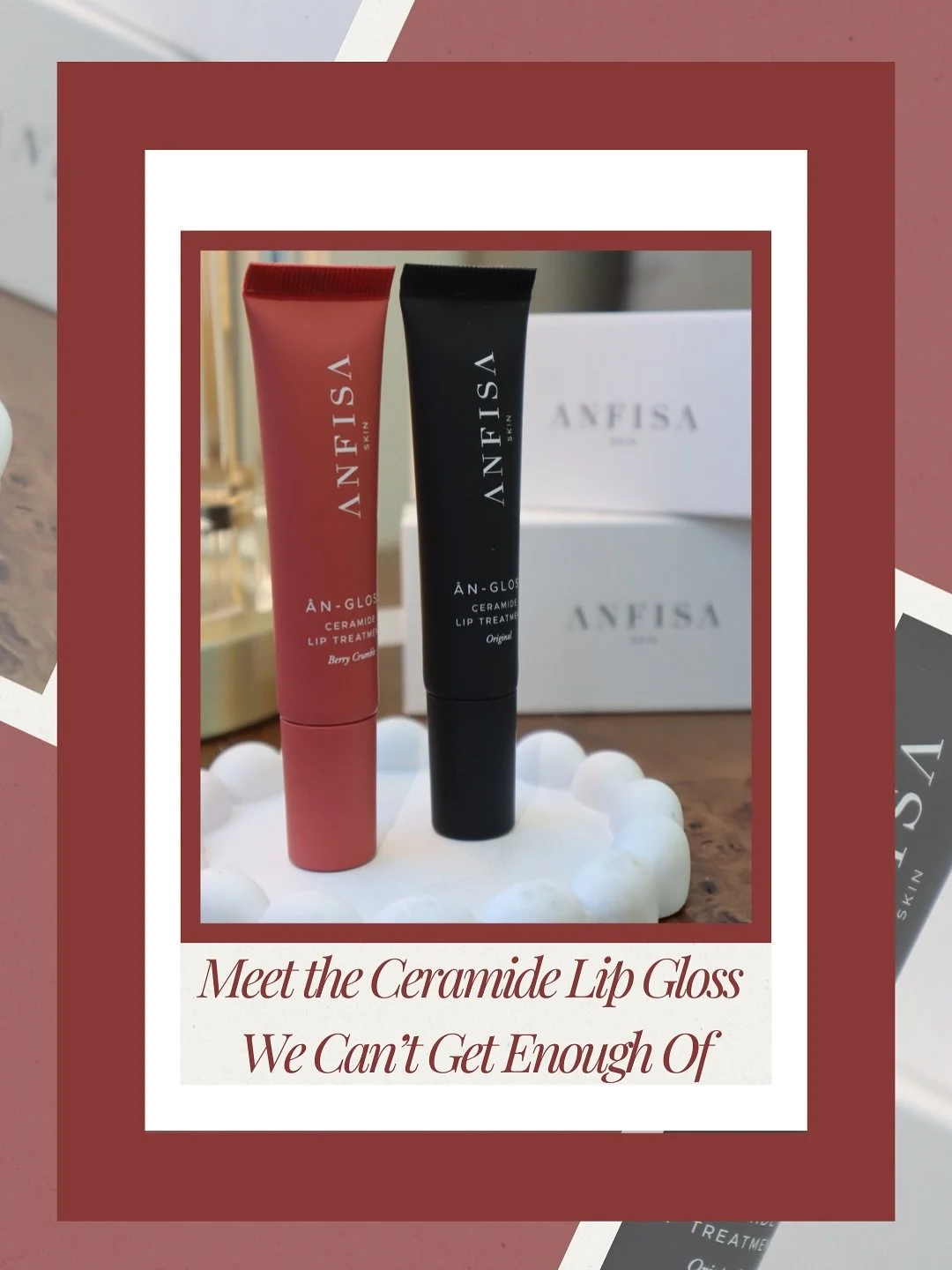 @anfisaskin ceramide lippies now available at Wellnest 💋