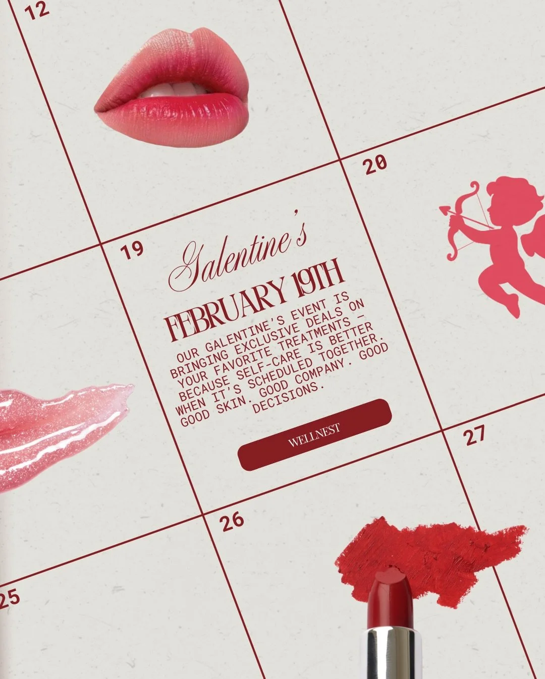 Galentine&rsquo;s at Wellnest ✨

An in-office event featuring exclusive specials, signature treatments, and the perfect excuse to treat yourself. ❣️