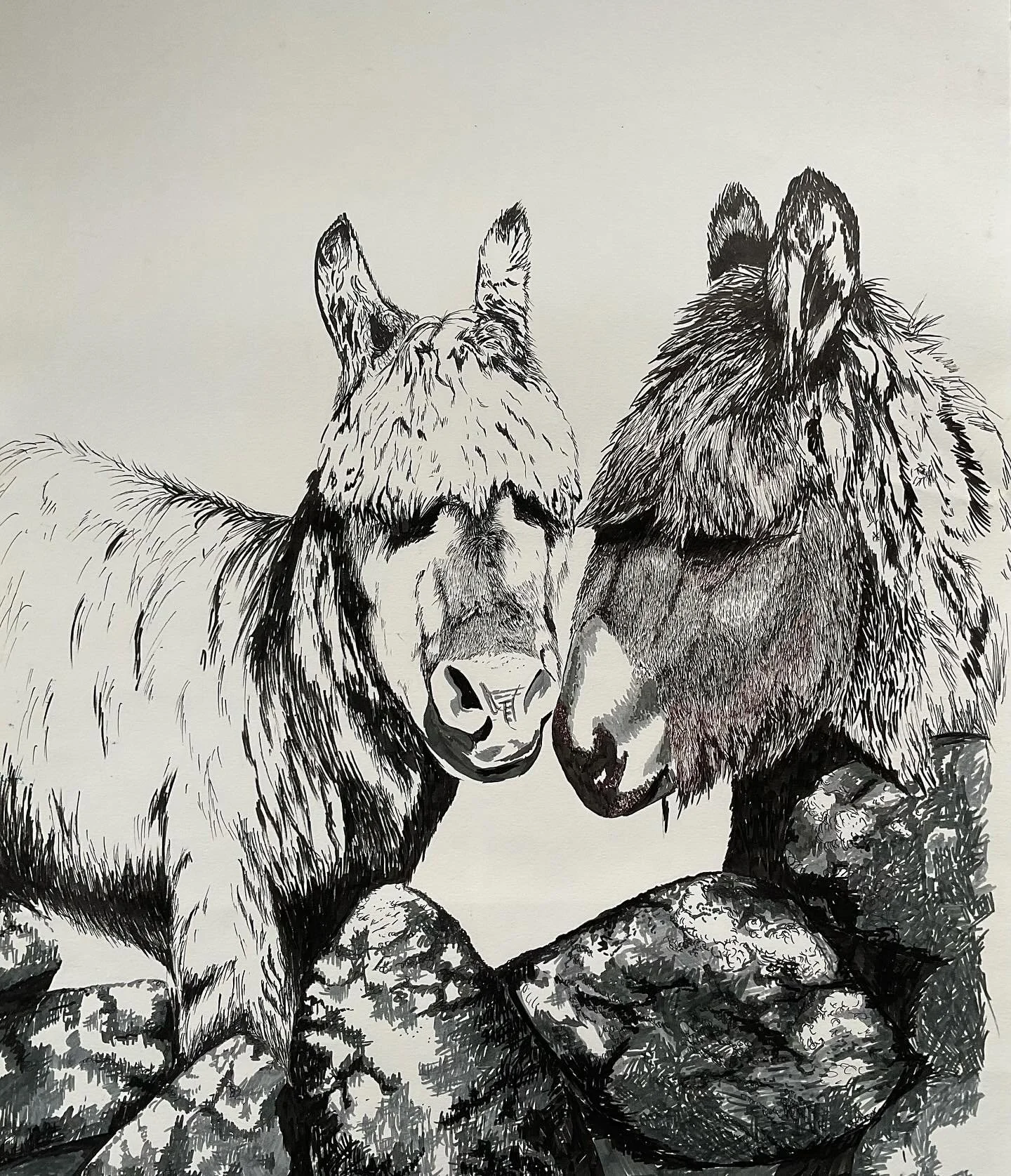 Saying bye bye to Cairde and Bandearg as they head off to their forever homes ❤️❤️❤️ Sold  #irishart #irishartist