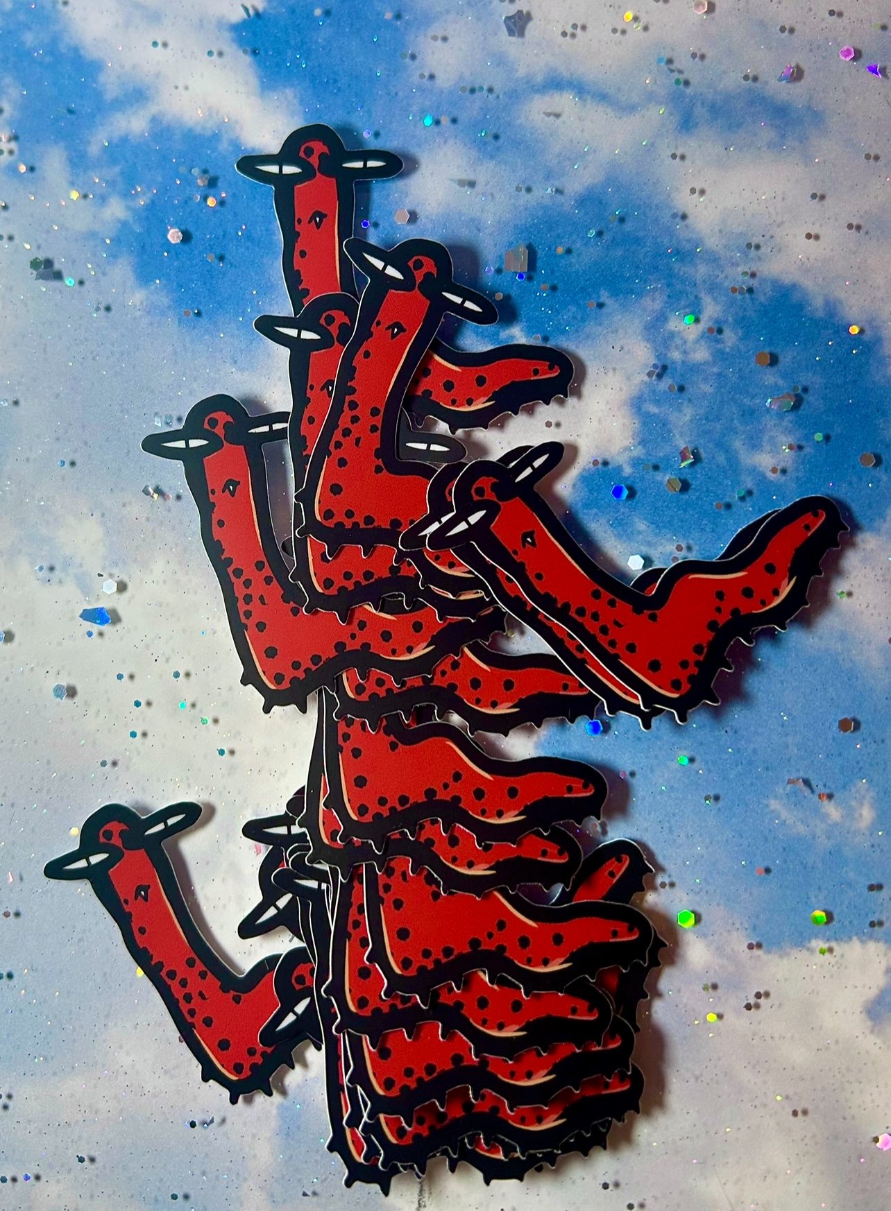 Toof Worm Sticker