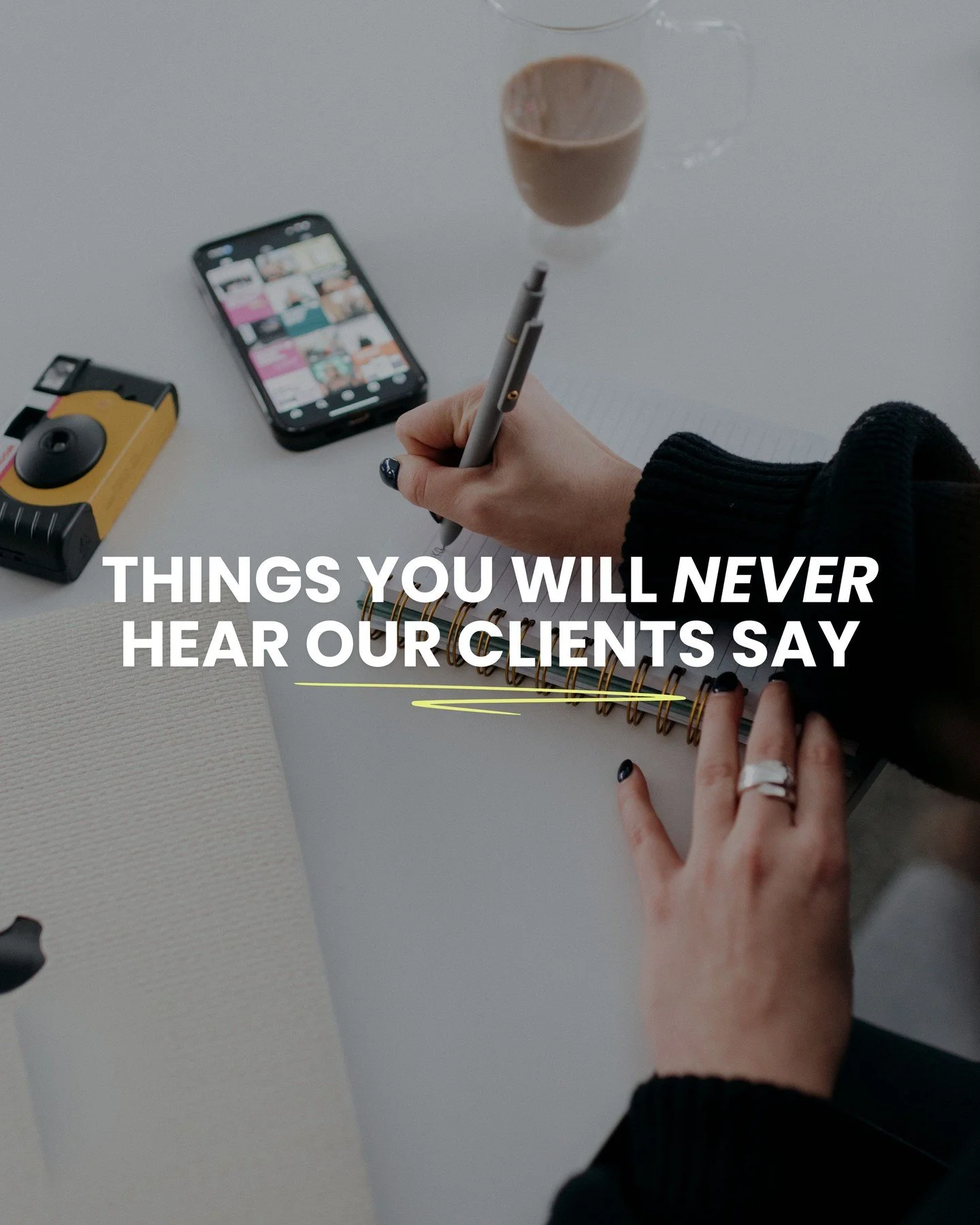 Things you&rsquo;ll never hear our clients say... and that&rsquo;s exactly how we like it. 👏🏻

Clear communication, aligned strategy, and content that actually works. 

#PittsburghPR #PittsburghMarketing #SocialMediaManagement #EventPlanning