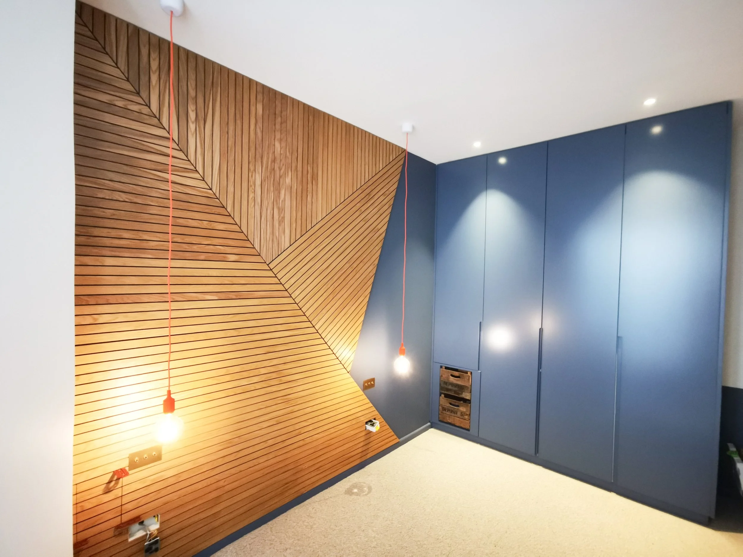 Wall Panelling and Wardrobe