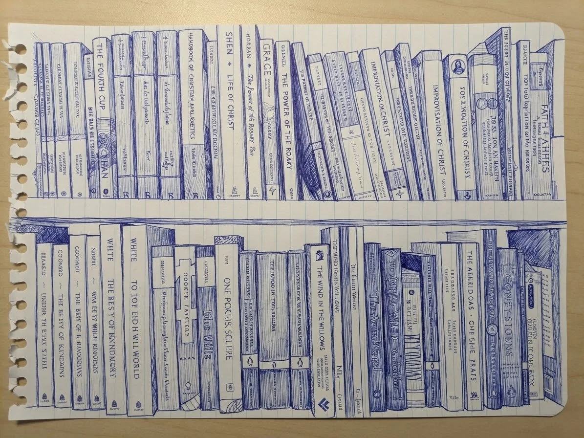 AI pic of books