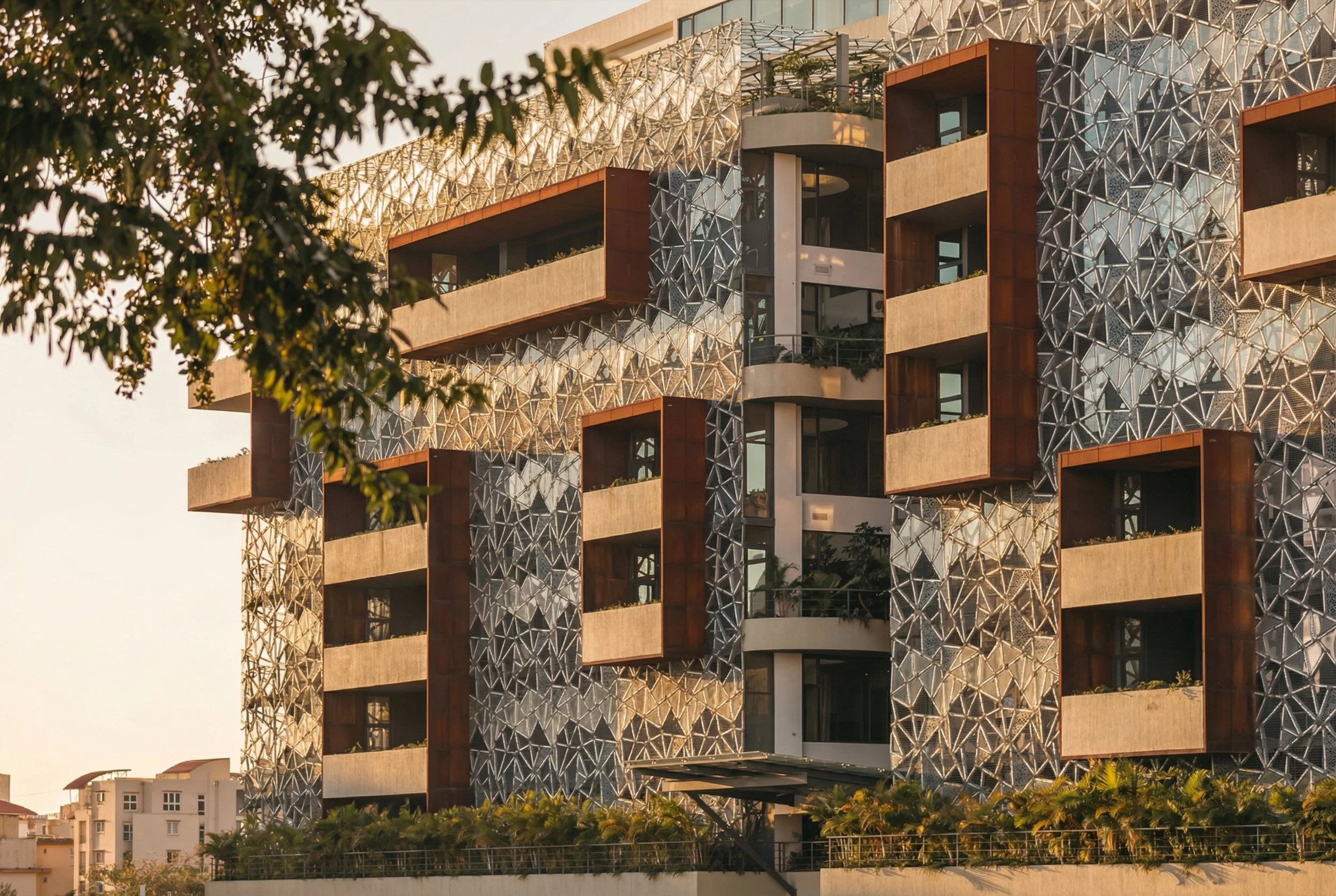 Contemporary office building architecture in Ebene Mauritius