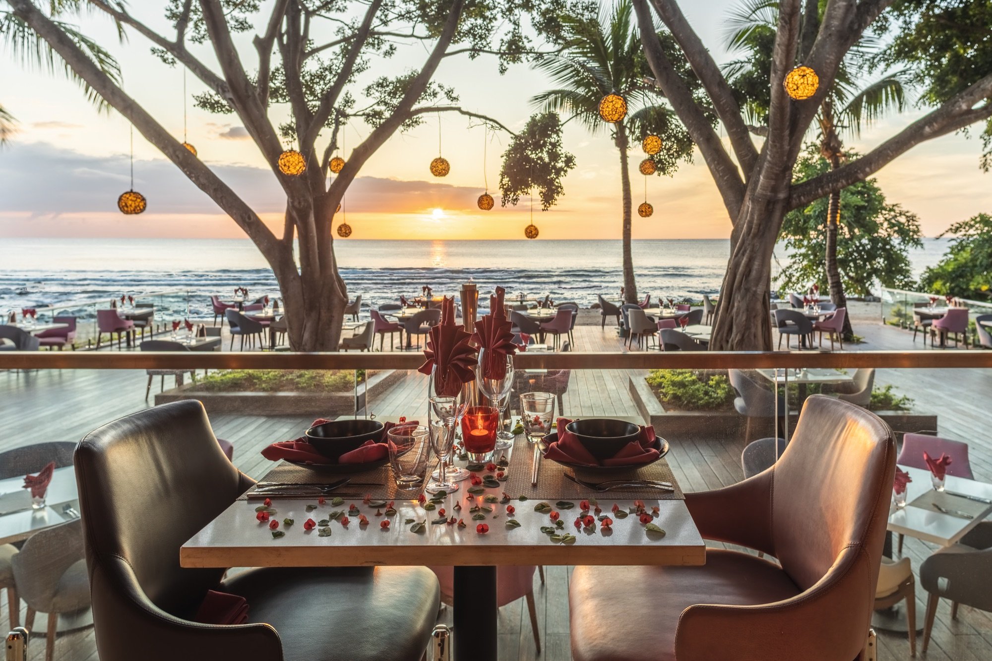 Hotel terrace and leisure area designed for coastal hospitality