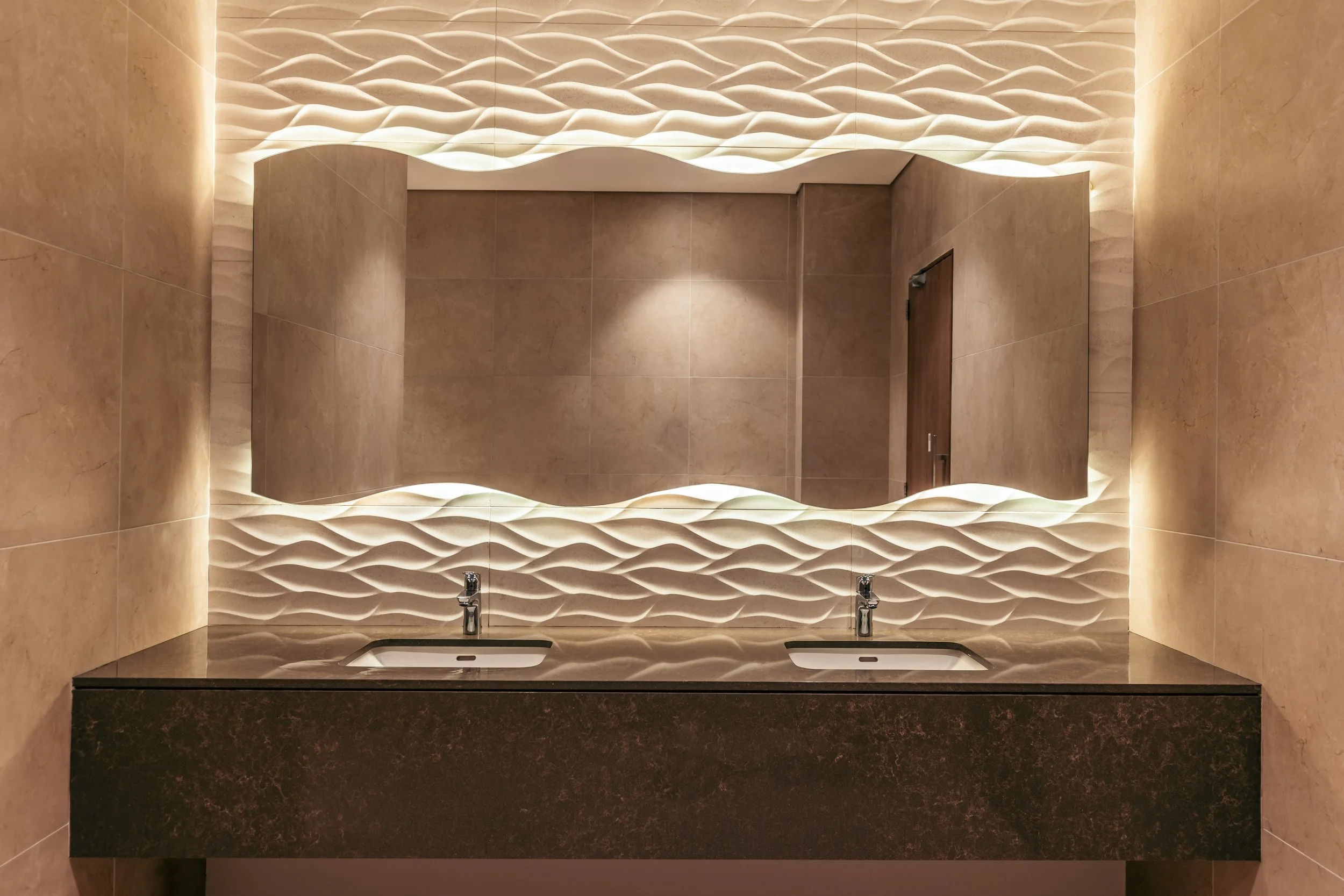 Circular ceiling feature and interior architecture at Icon Ebene