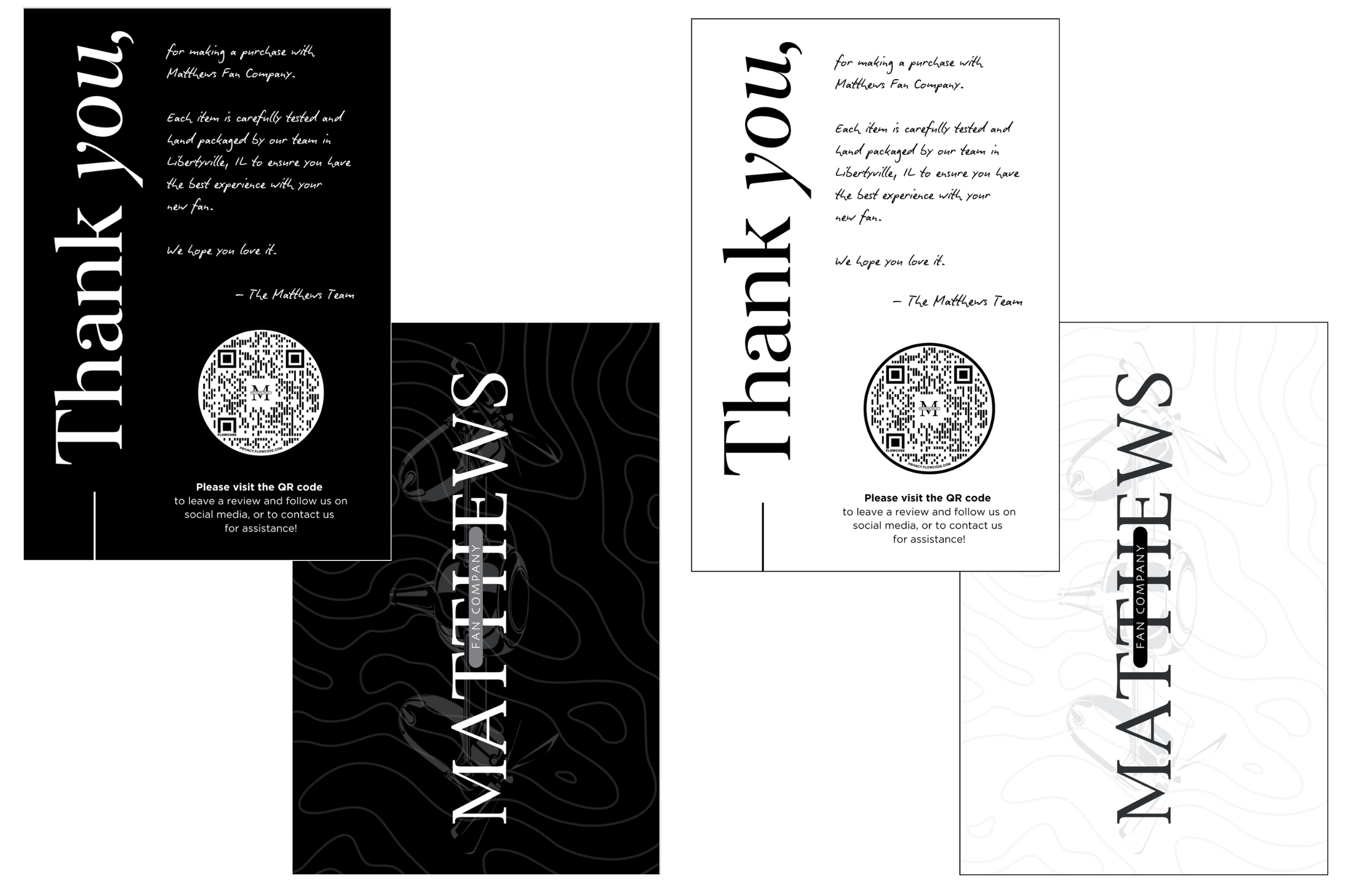 Packaging Post Card Inserts