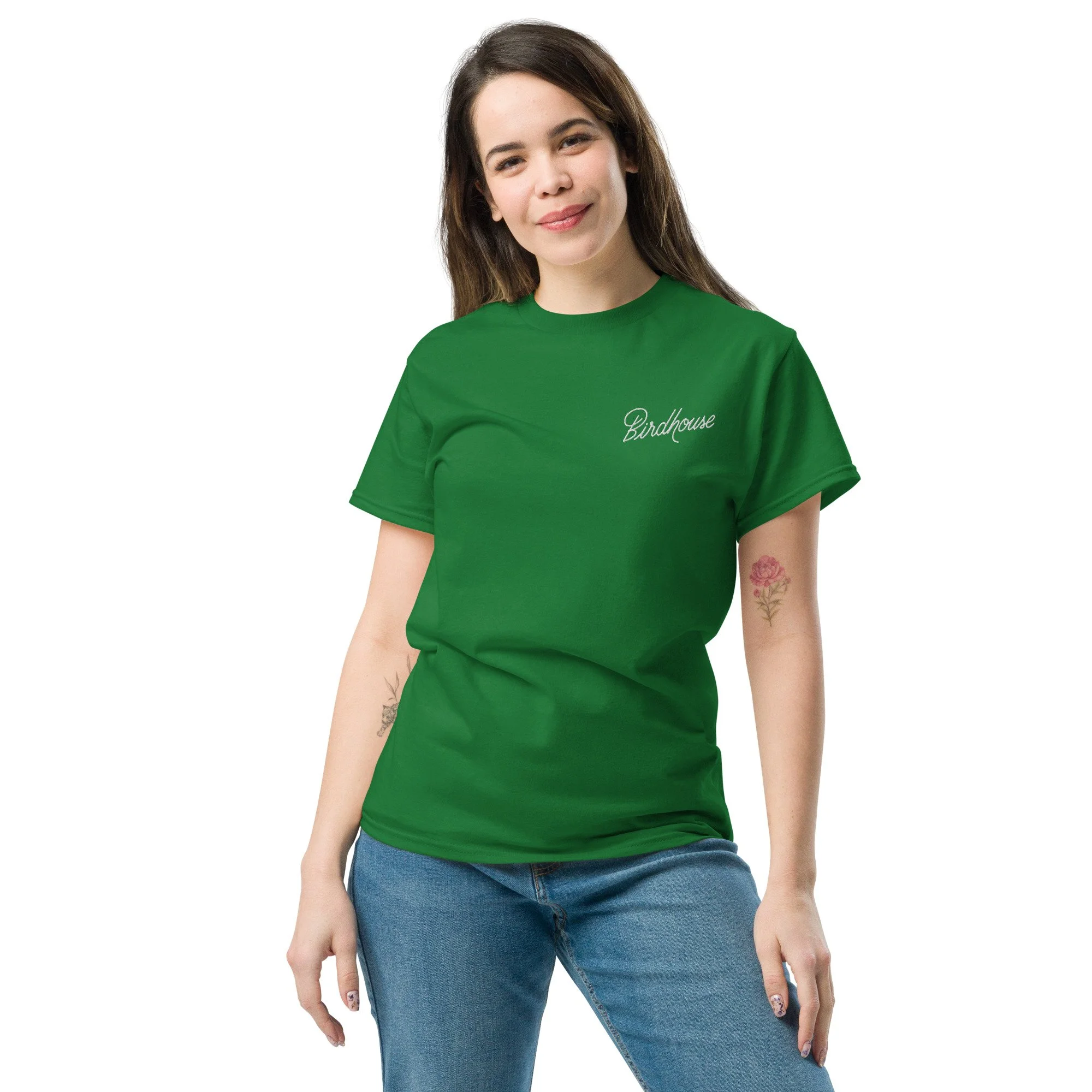 unisex-classic-tee-turf-green-front-687a88d877182.jpg