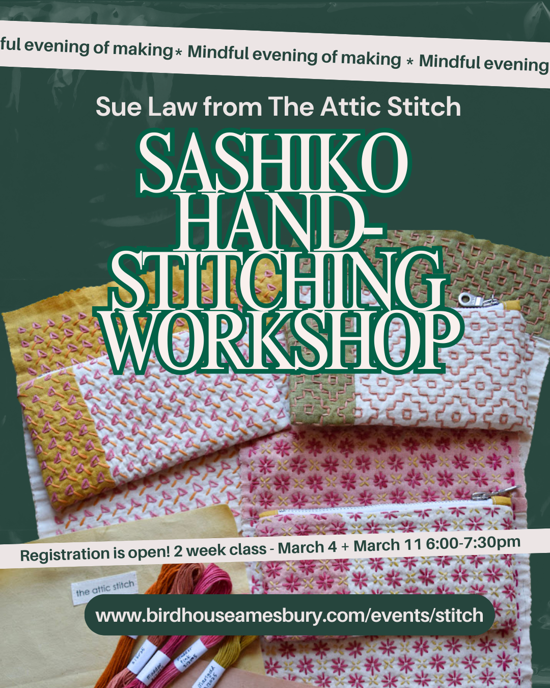 Sashiko Hand-Stitching Workshop
