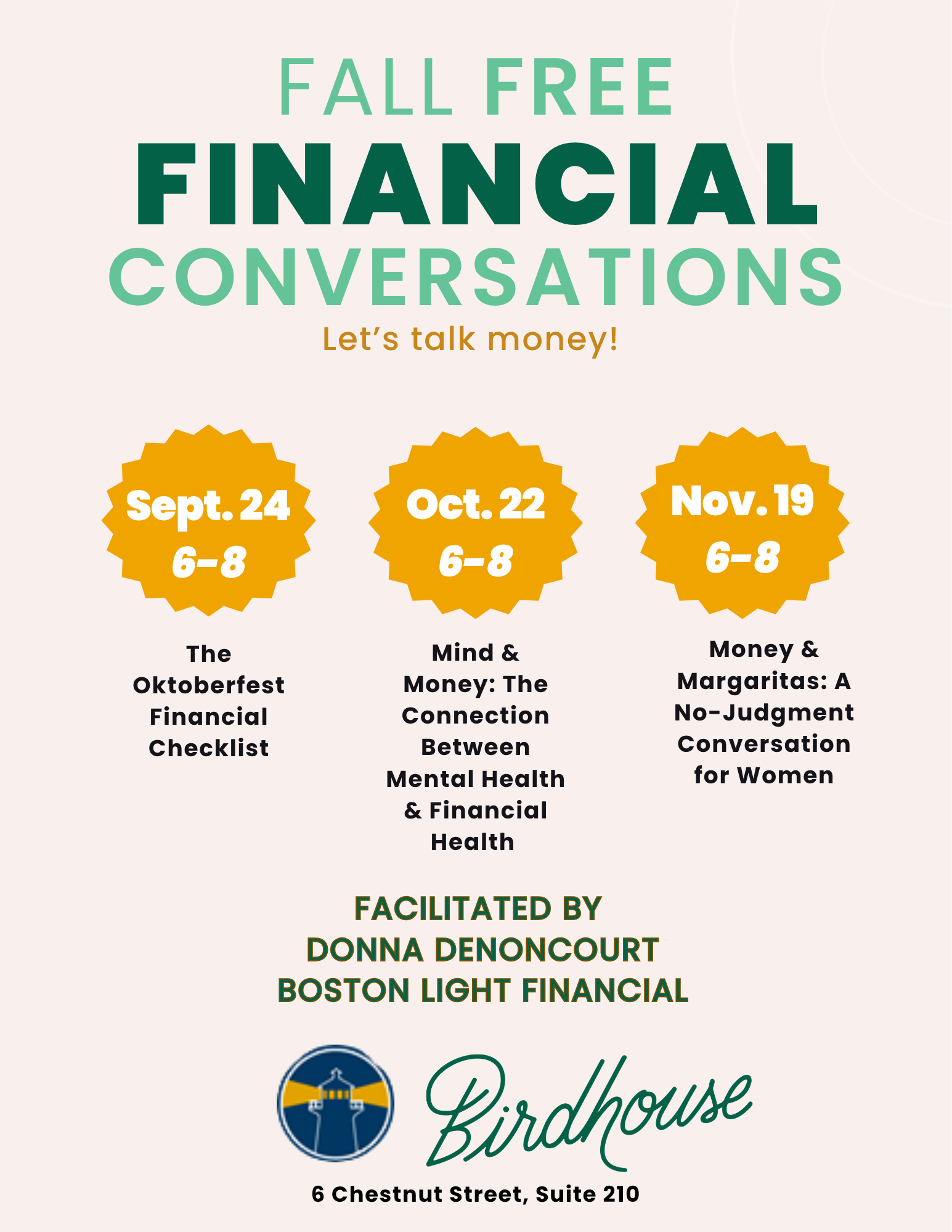 Financial Conversation Series:        Mind &amp; Money: The Connection Between Mental Health &amp; Financial Health