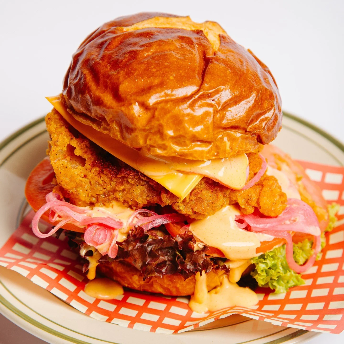 A burger built on flavour, not shortcuts. The Cluckfather.