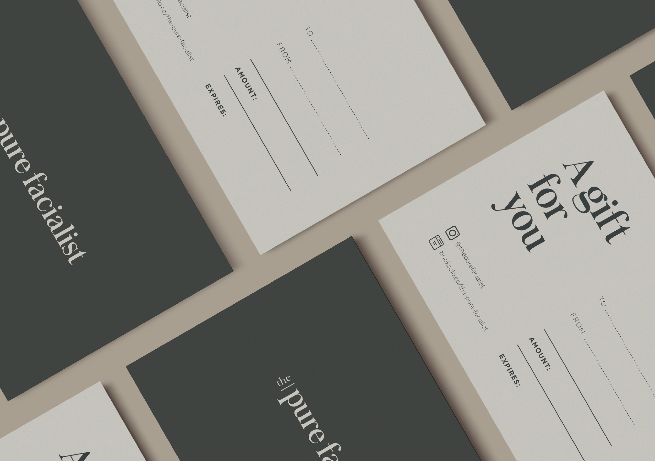 The pure facialist gift vouchers