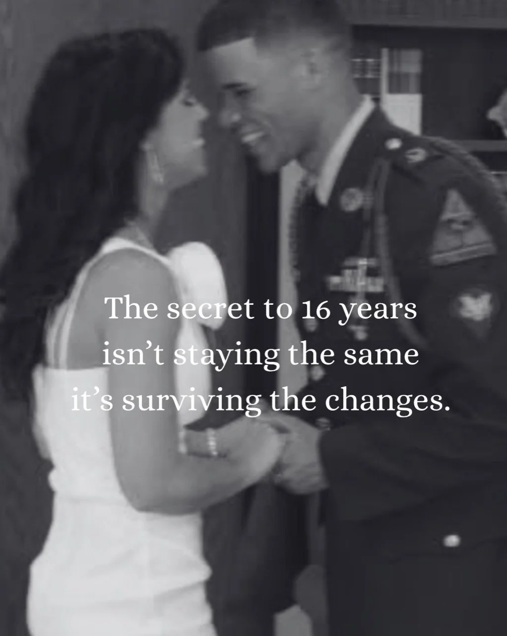 Love didn&rsquo;t grow because life was easy.
It grew because we kept adjusting to who life kept turning us into.

We didn&rsquo;t stay the same people we were when we met 
life made sure of that.

We grew, healed, struggled, and started over more th