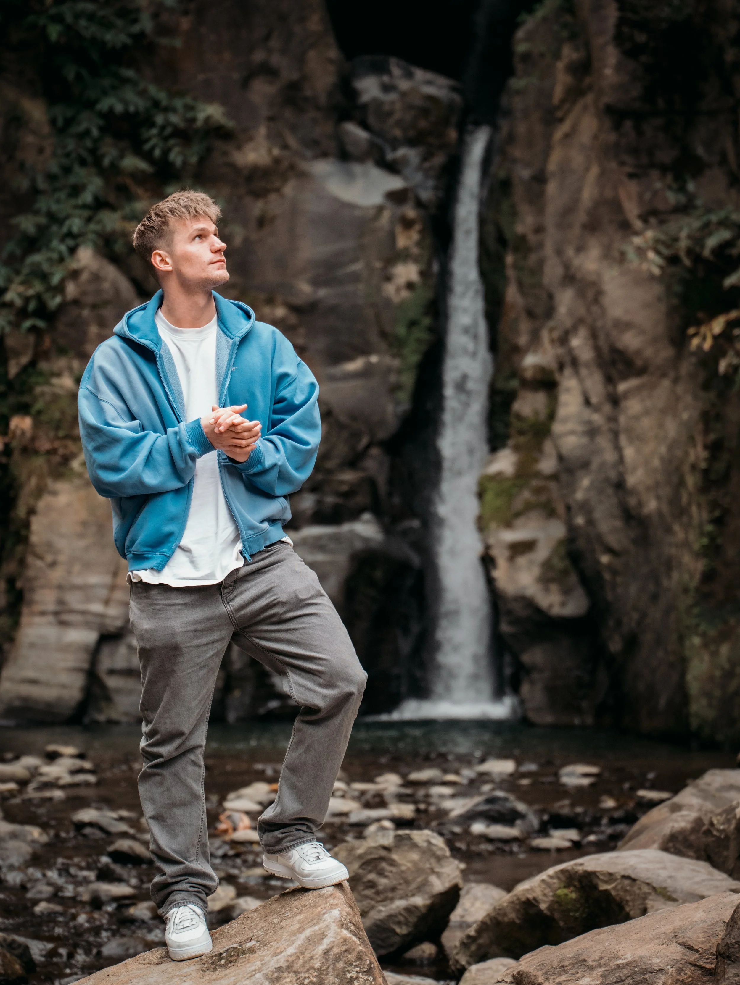 Solo traveler portrait taken during a private photo experience with an Azores vacation photographer in São Miguel