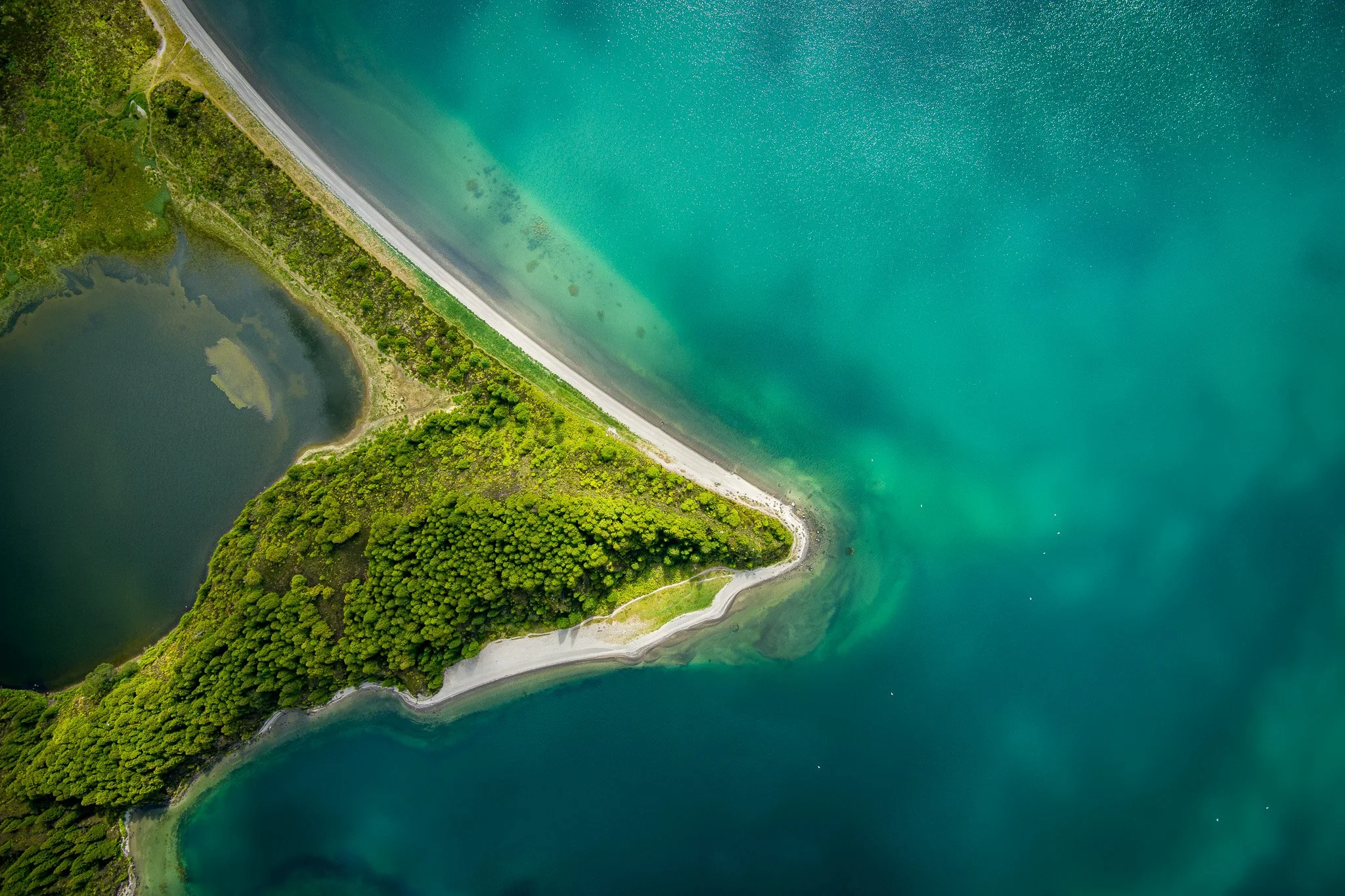 Aerial drone view of Lagoa do Fogo in São Miguel Island, used during my Drone Workshop in the Azores to teach beginners how to fly and capture cinematic footage
