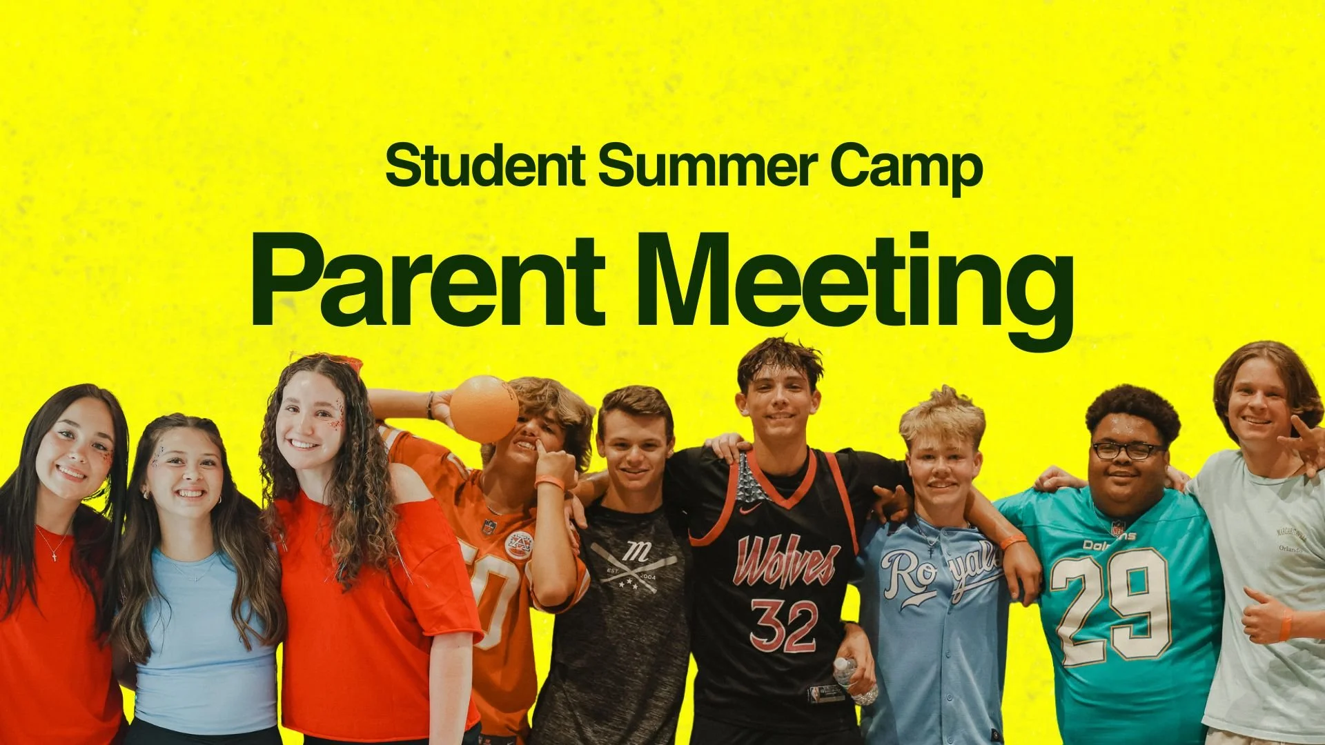 Parent Info Meeting for Student Camp