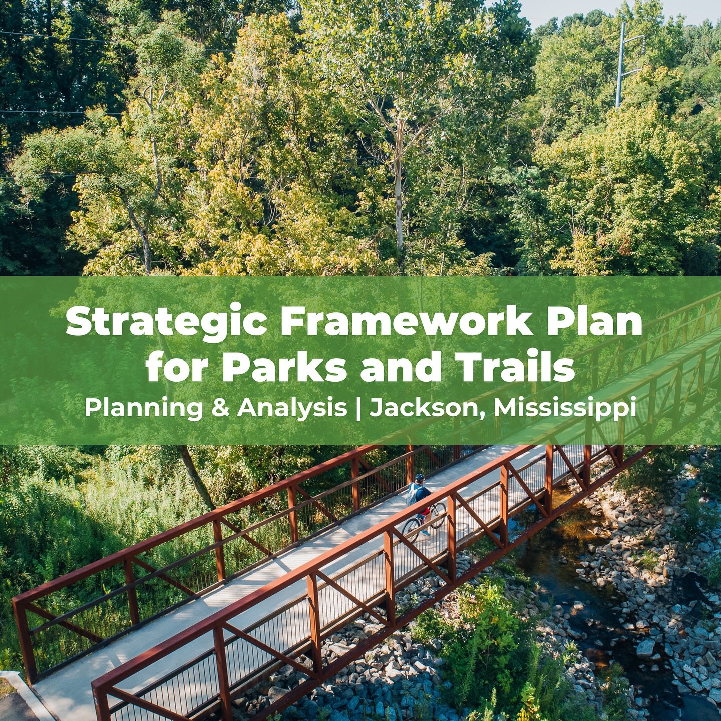 Earlier this year, Great City Mississippi Foundation commissioned a study to develop a Strategic Framework Plan for Parks and Trails.🌳

The study identifies 20 catalyst park and trail projects that have the ability to create high impact for communit