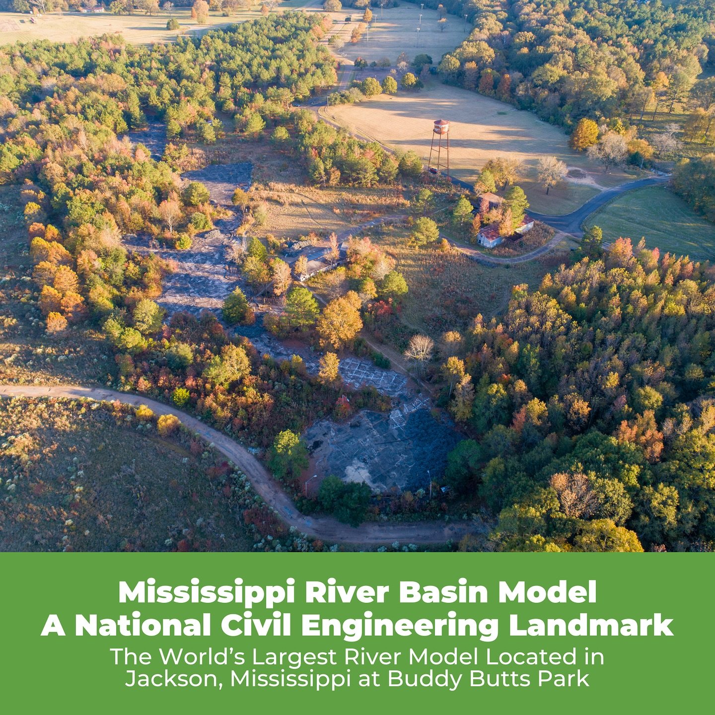Did you know that the Mississippi River Basin Model at Buddy Butts Park is the largest river model ever built?

The 200-acre model just celebrated its 80th anniversary last fall. The project took 23 years to construct, starting in 1943 by @usacehq in