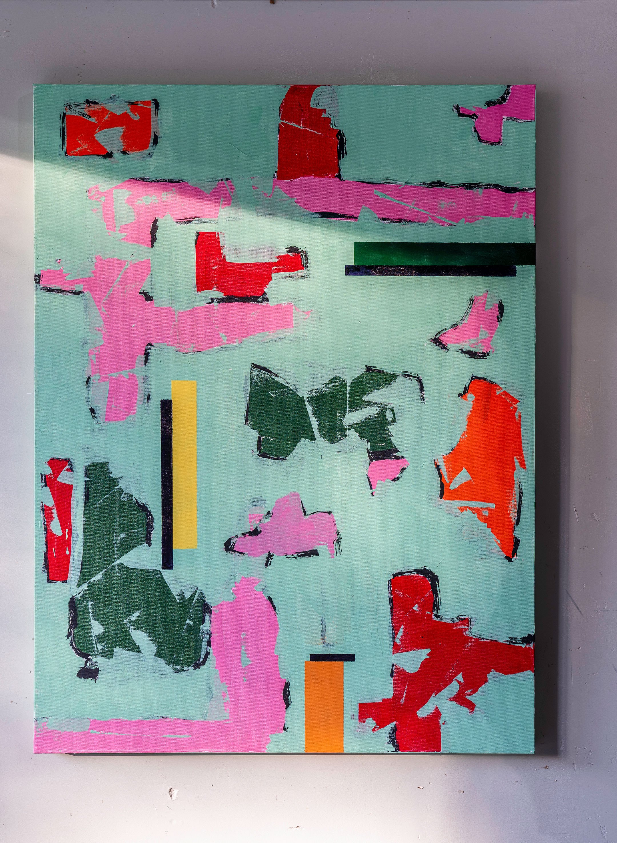 Green Abstract One - 30" x 40" - $900