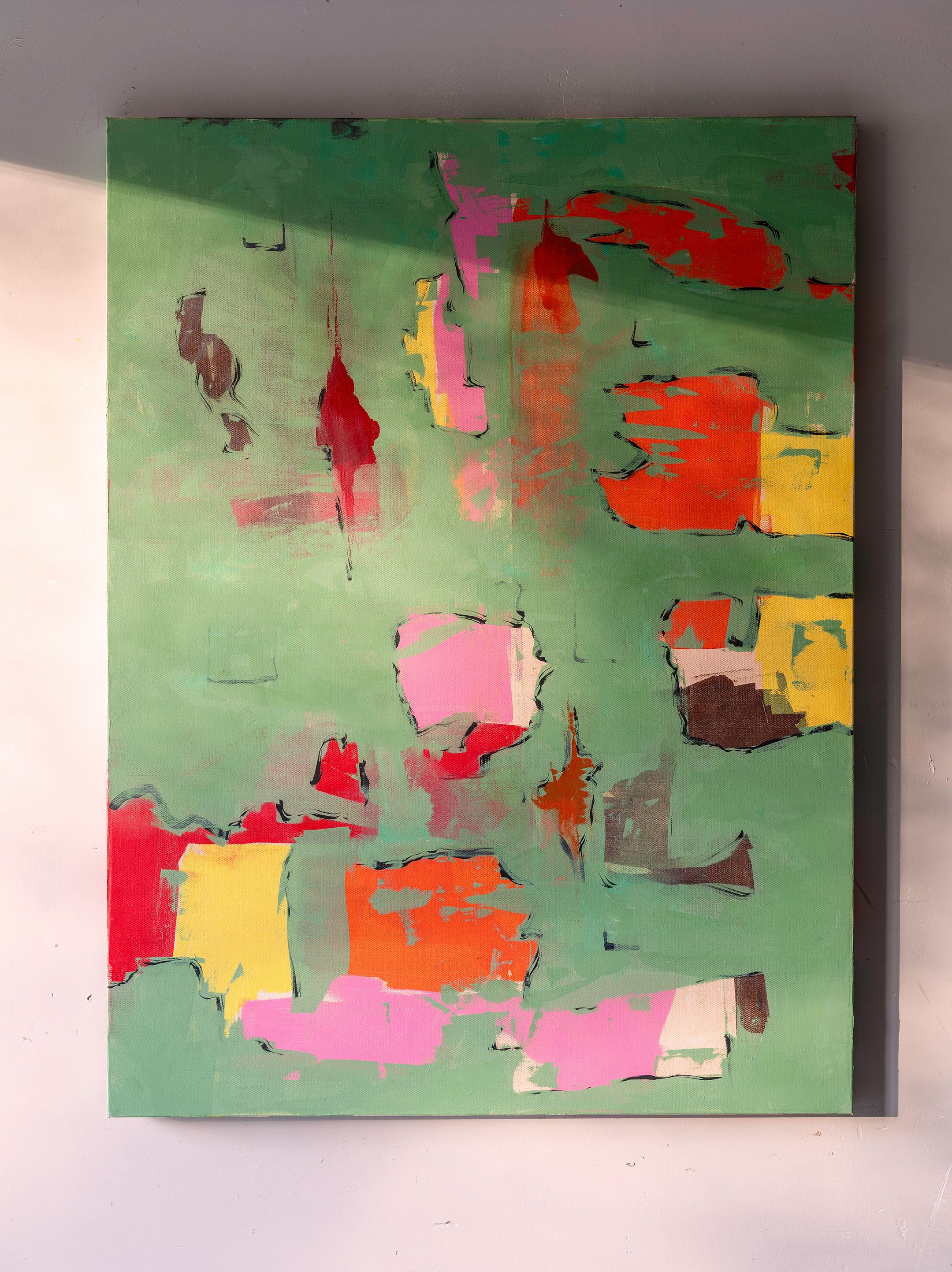 Green Abstract 2 - 30" x 40" - $900