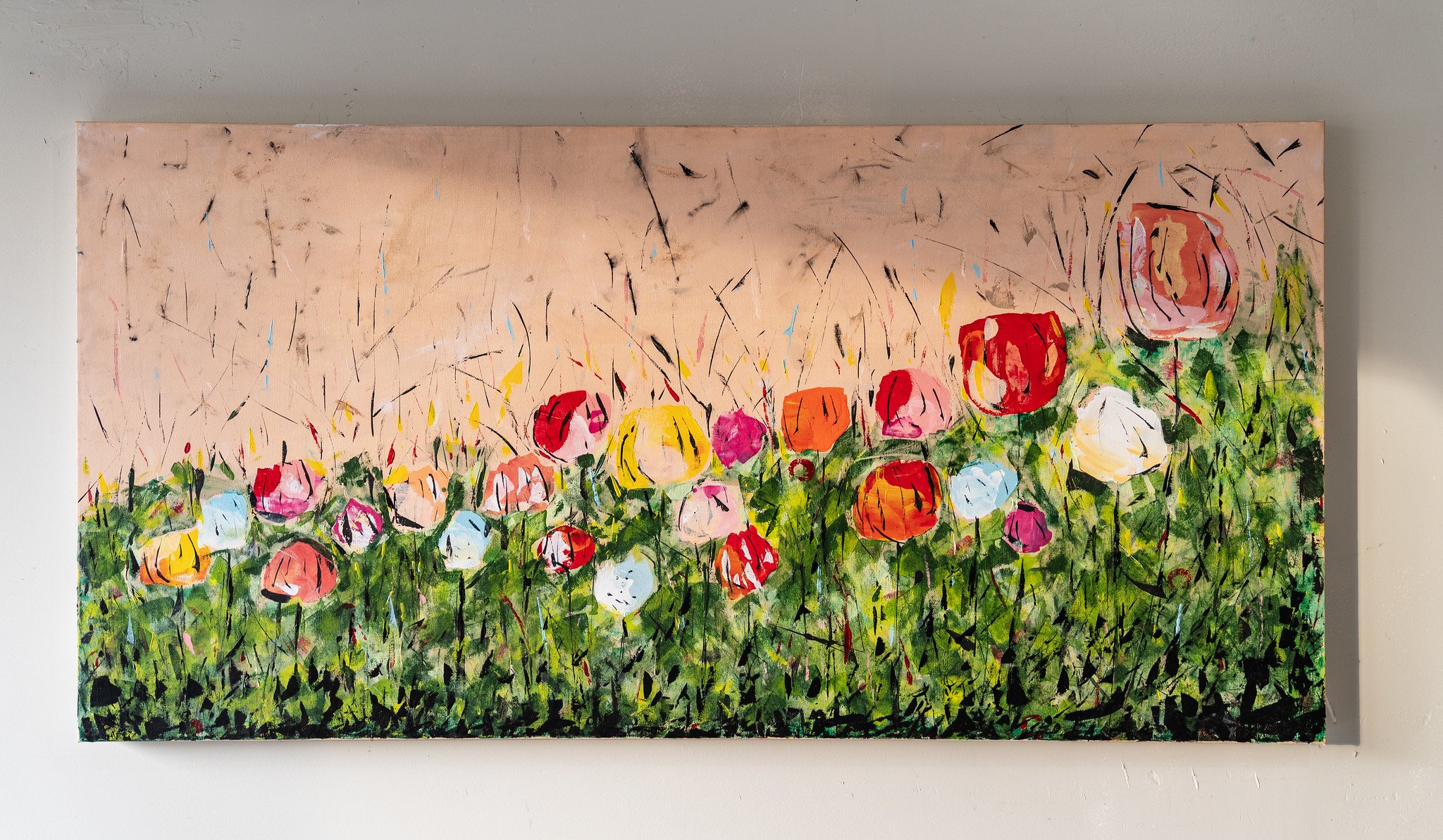 Wall Flowers - 48" x 24" - $1100