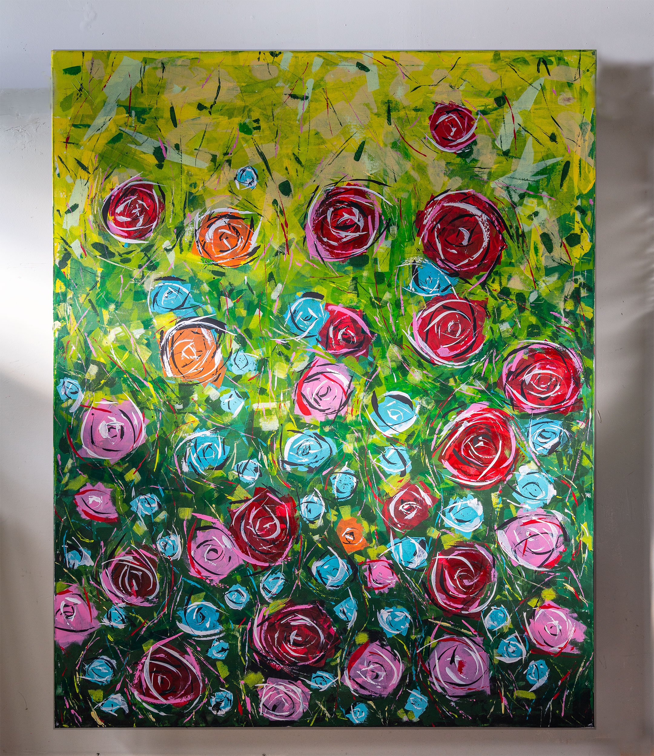 Large Flower Abstract - 48" x 60" - Sold