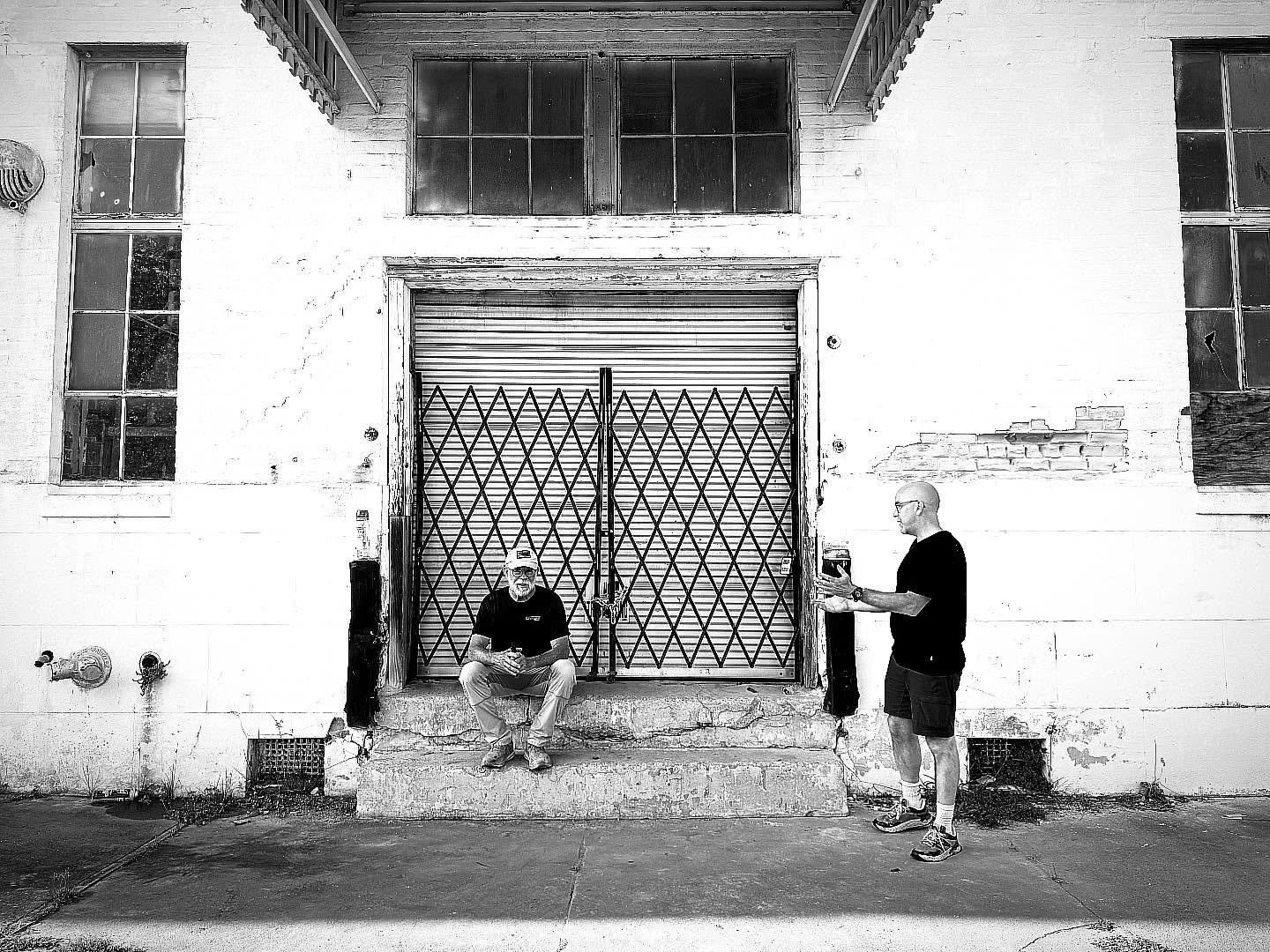 We take our meetings outdoors &bull; PRES x JAA at The Duval Laundry Building.