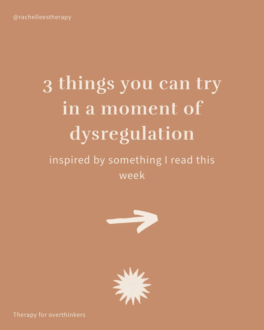 I read these three little phrases this week and had to share them. Such a simple resource for when we move into a state of deregulation or overwhelm that can create just enough space to meet ourselves with kindness 💚

👉🏻Swipe through for a calm co