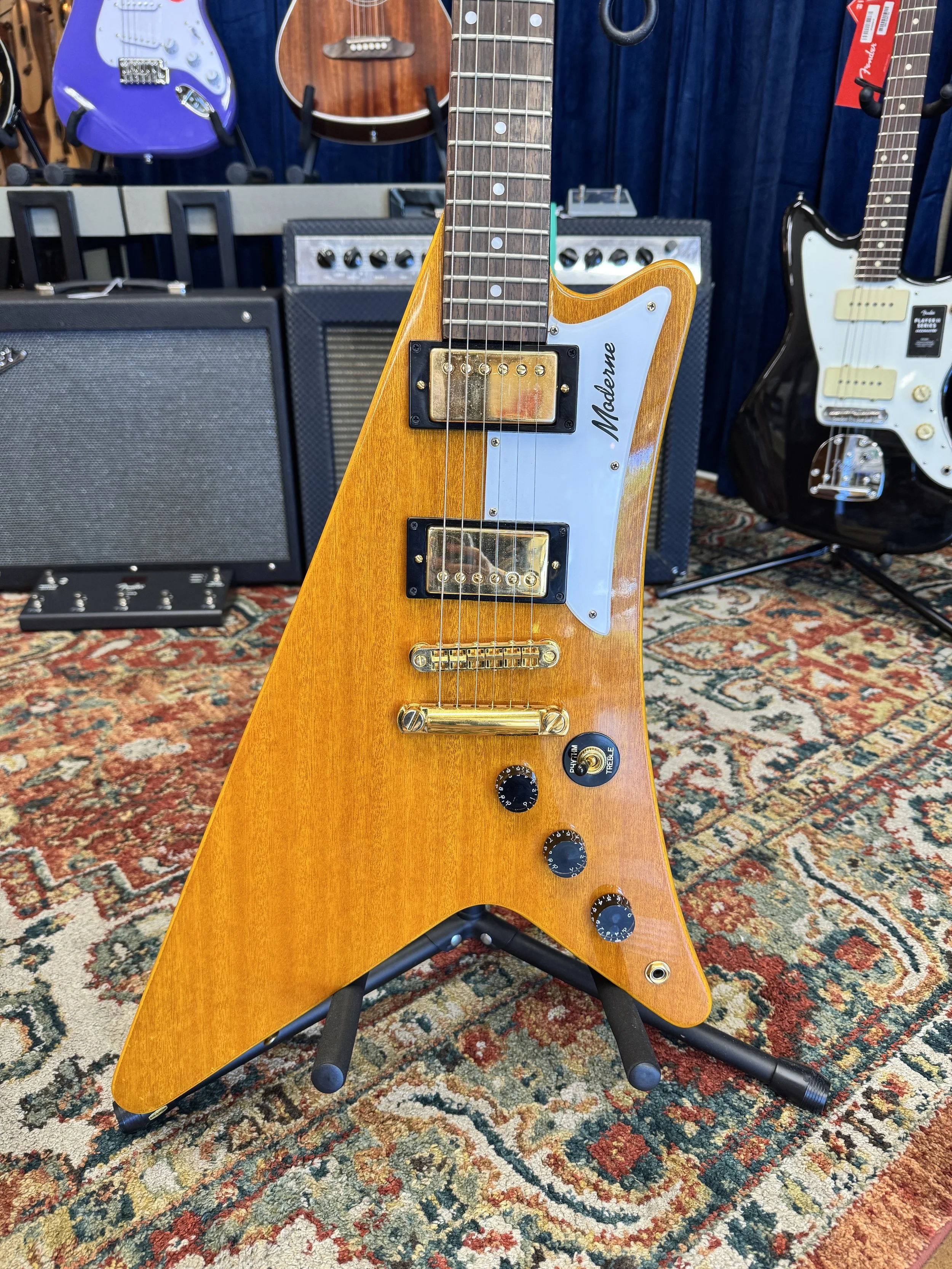 Epiphone Moderna Natural w/ Hard Case – Made in Korea – PREOWNED
