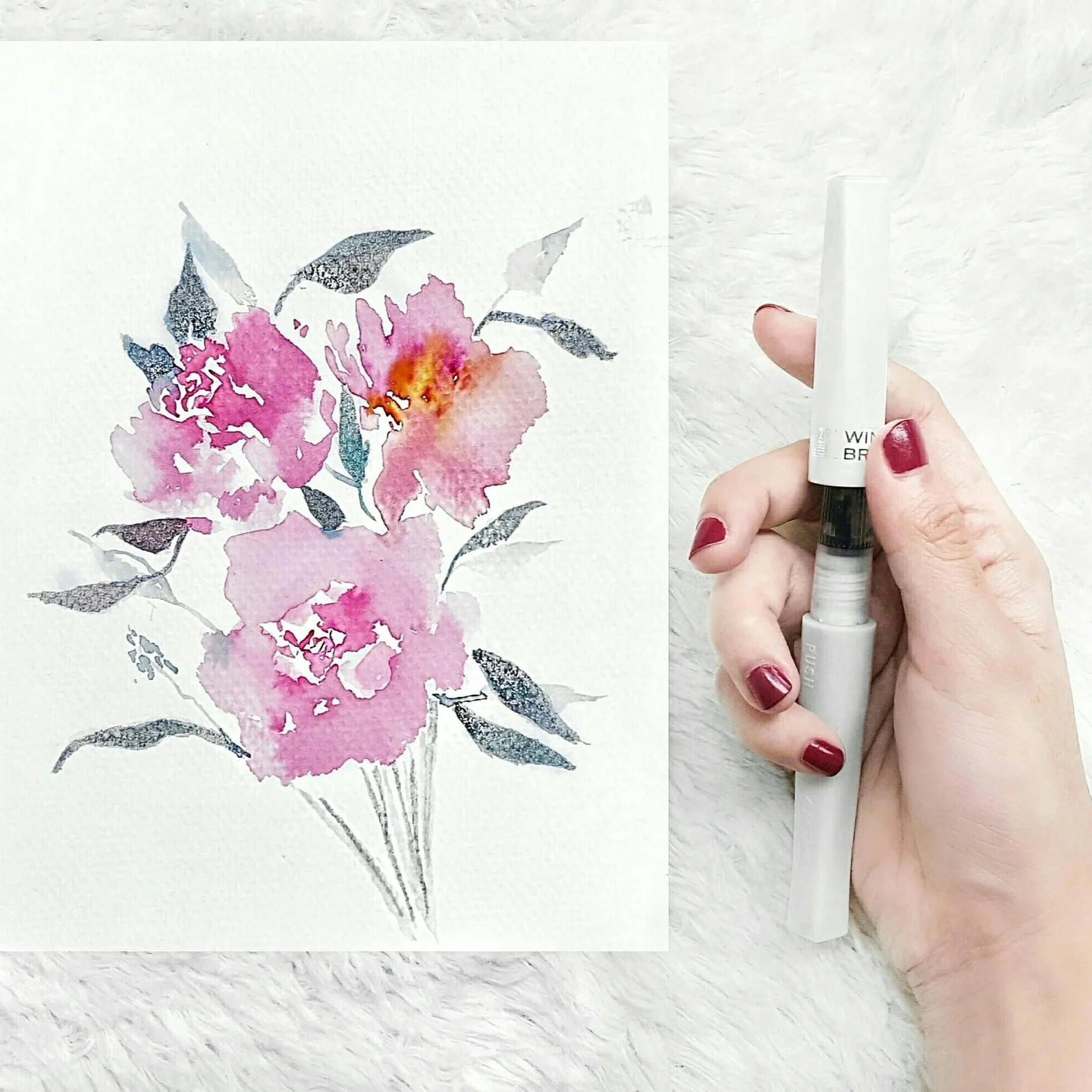 Watercolor Tip: Let the Water Do the Work