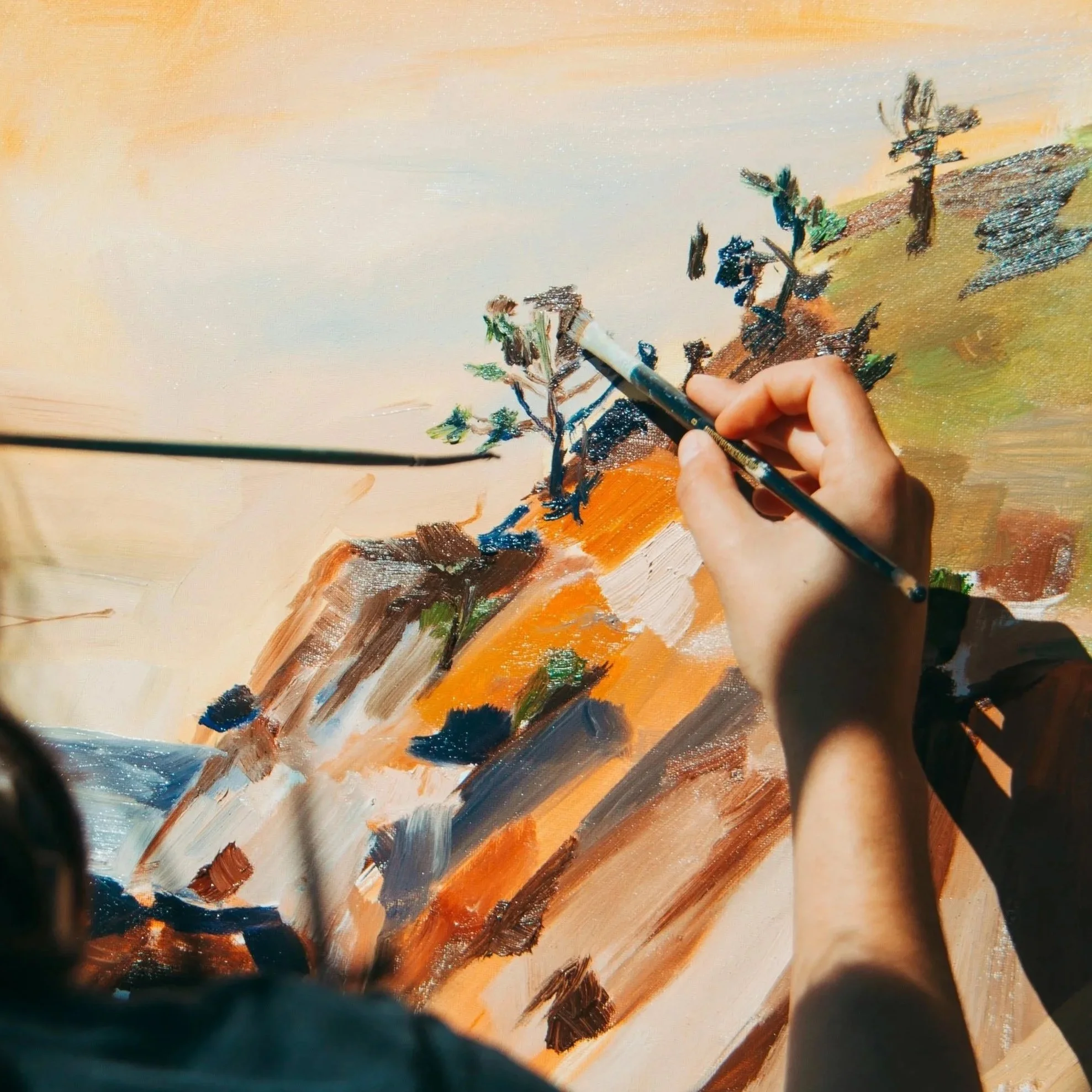 Acrylic Painting Tip: Work from Dark to Light