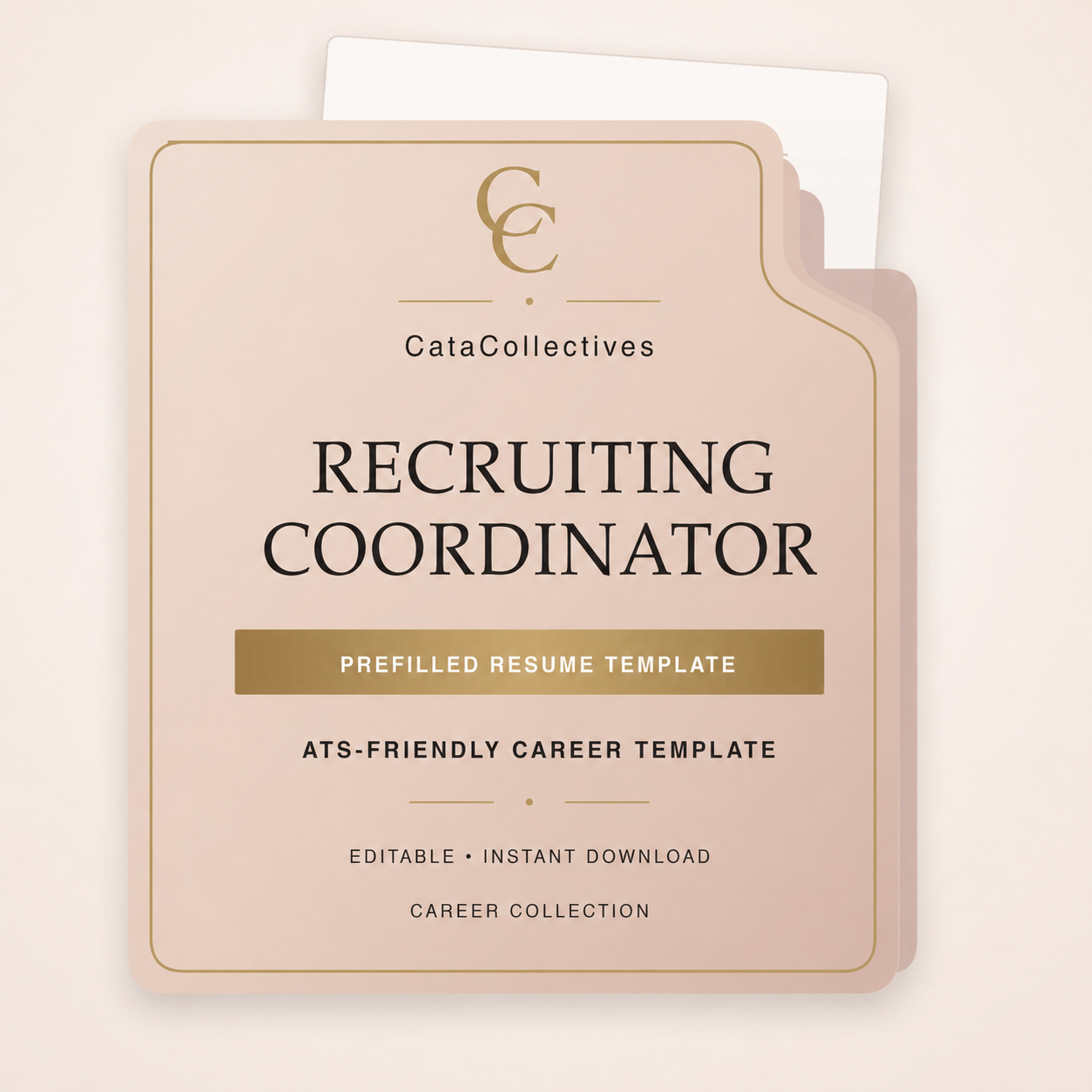 Recruiting Coordinator Pre-Filled Resume Template
