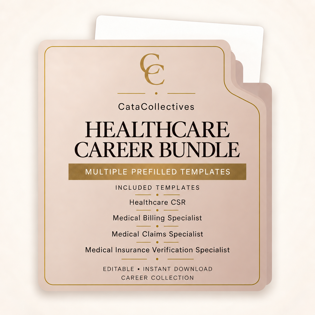 Healthcare Pre-Filled Resume Template Bundle