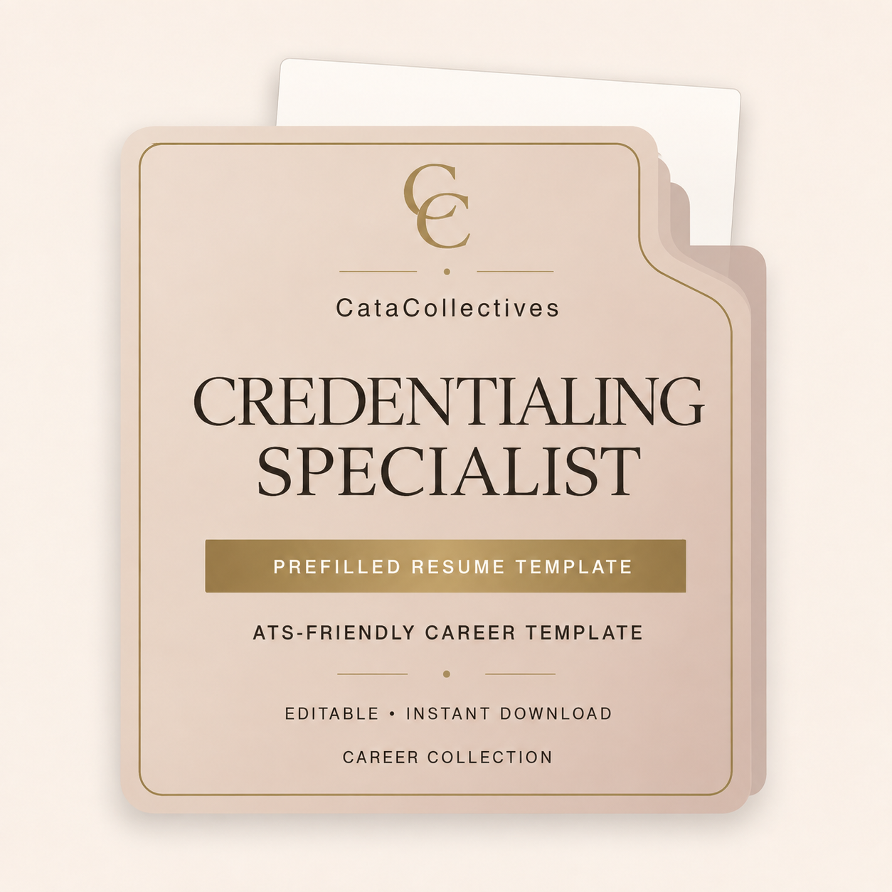 Credentialing Specialist Pre-Filled Resume Template